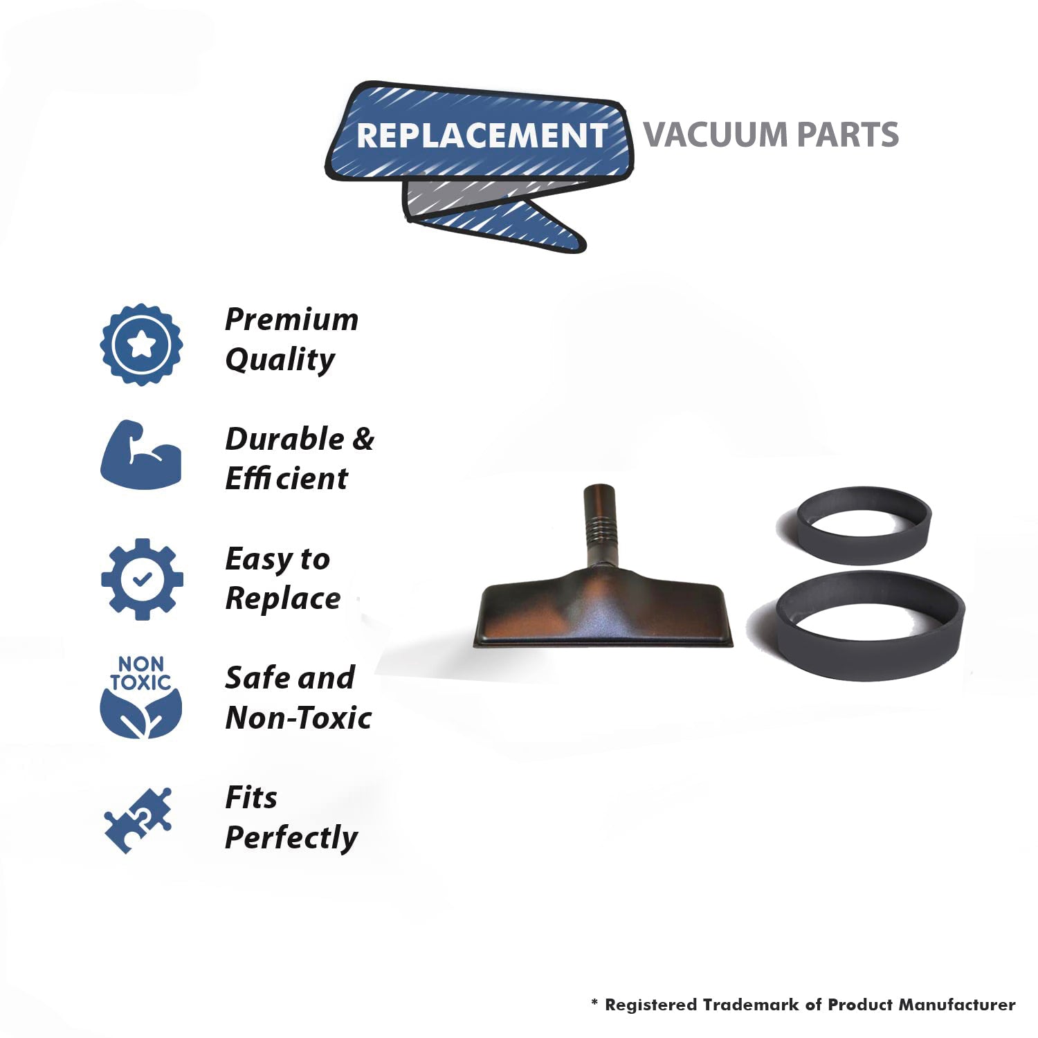 Topvacuumparts Replacement For Kirby Generation 6 Surface Nozzle Assembly With 2 Belt Compare to Part 215414, 301289S