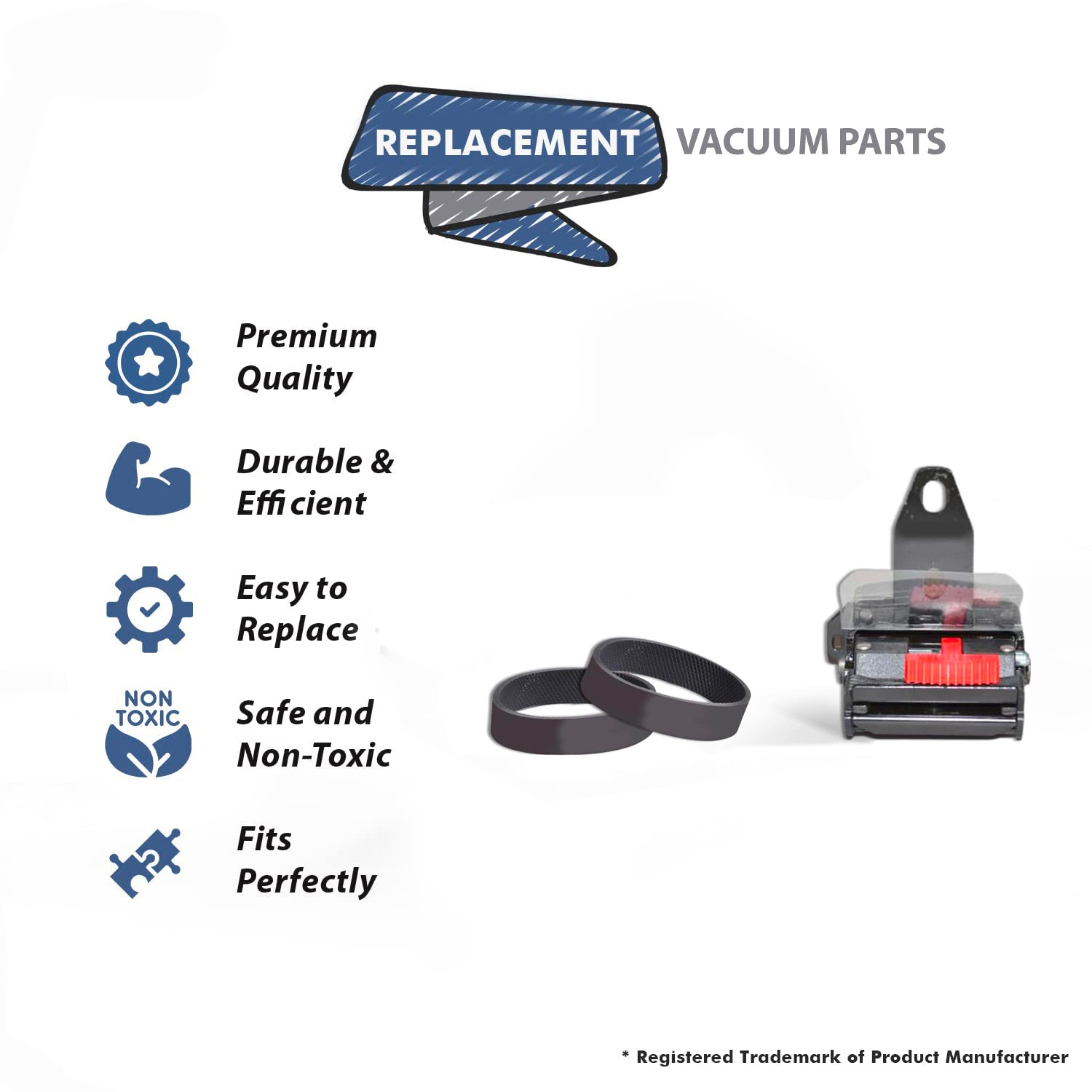 Topvacuumparts Replacement For Kirby G3 G4 G6 and Avalir Upright Mini Emptor With 2 Belt Compare to Part 188814, 301289S