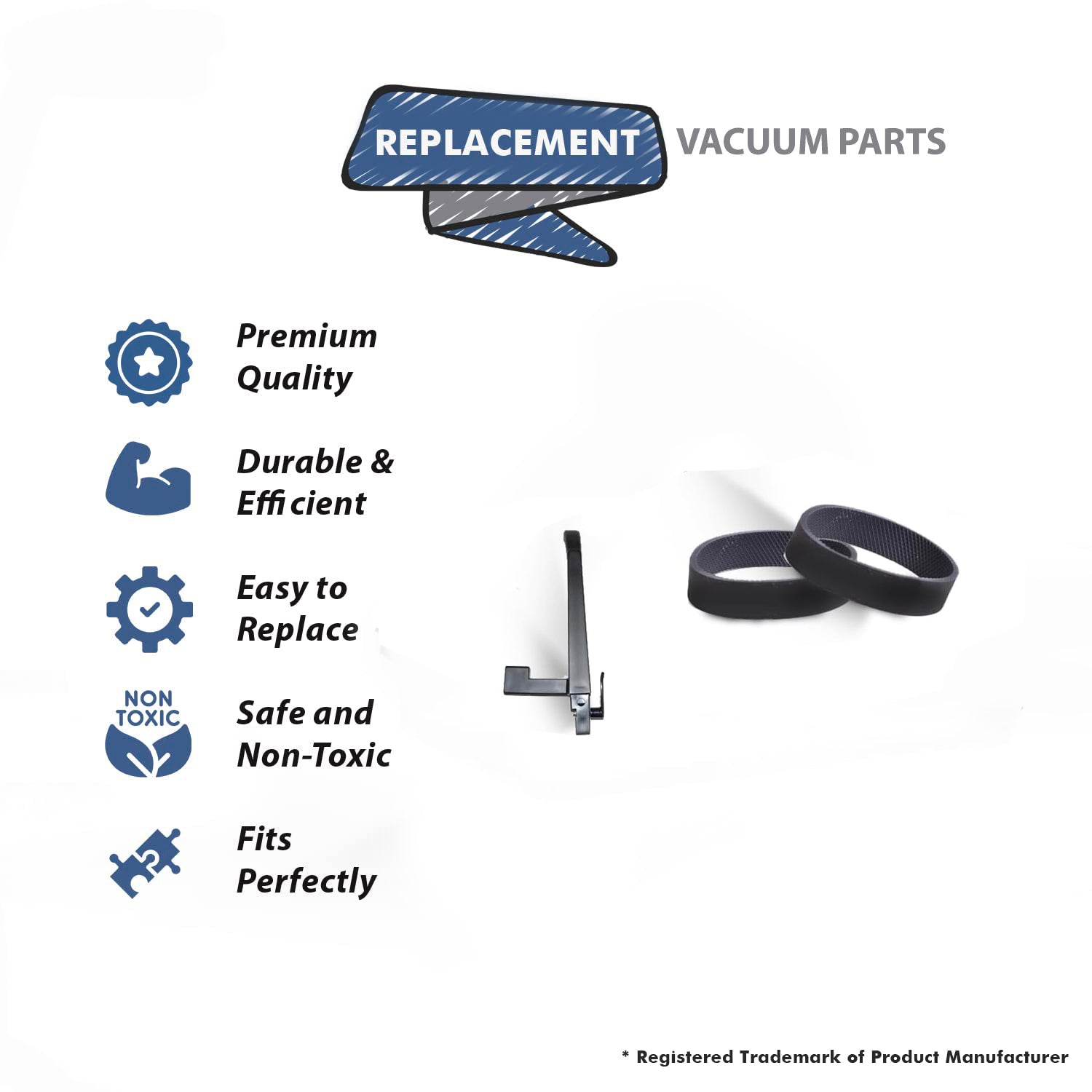 Topvacuumparts Replacement For Kirby G6 Vacuum Cleaner Handle Grip With 2 Belt Compare to Part 675799 301289S