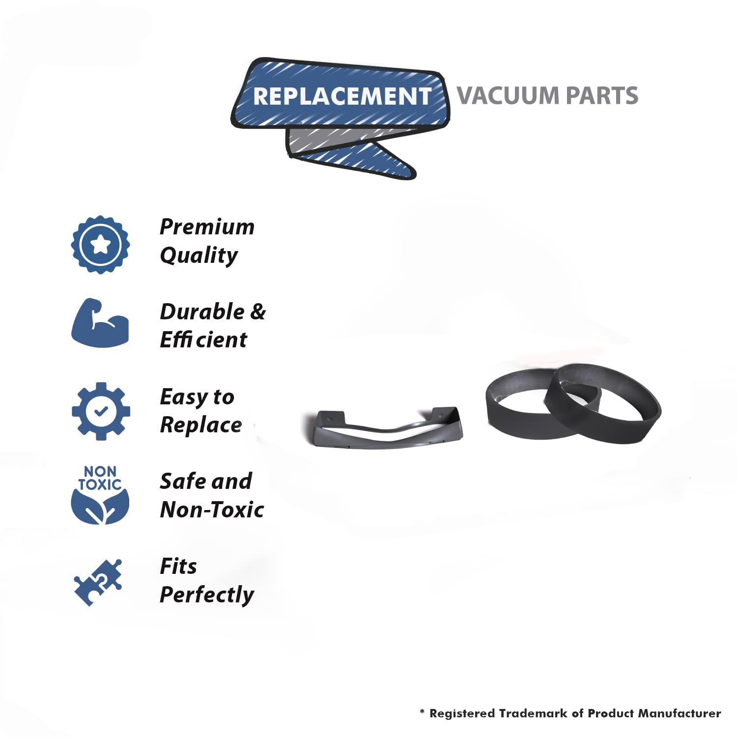 Topvacuumparts Replacement For Kirby Nozzle Bumper G10 with 2 Belt Compare to Part 140406 301289S