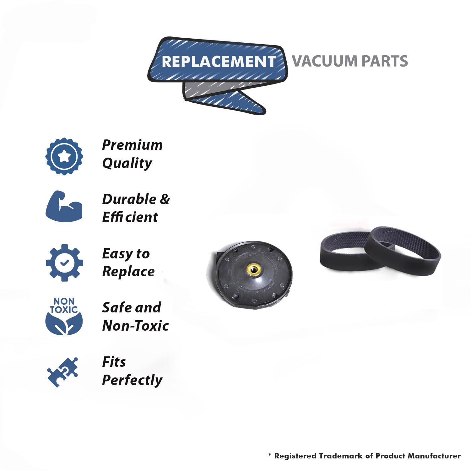 Topvacuumparts Replacement For Kirby BRG PLT Assy Mtr Seal With 2 Belt Compare to Part 105793S 301289S