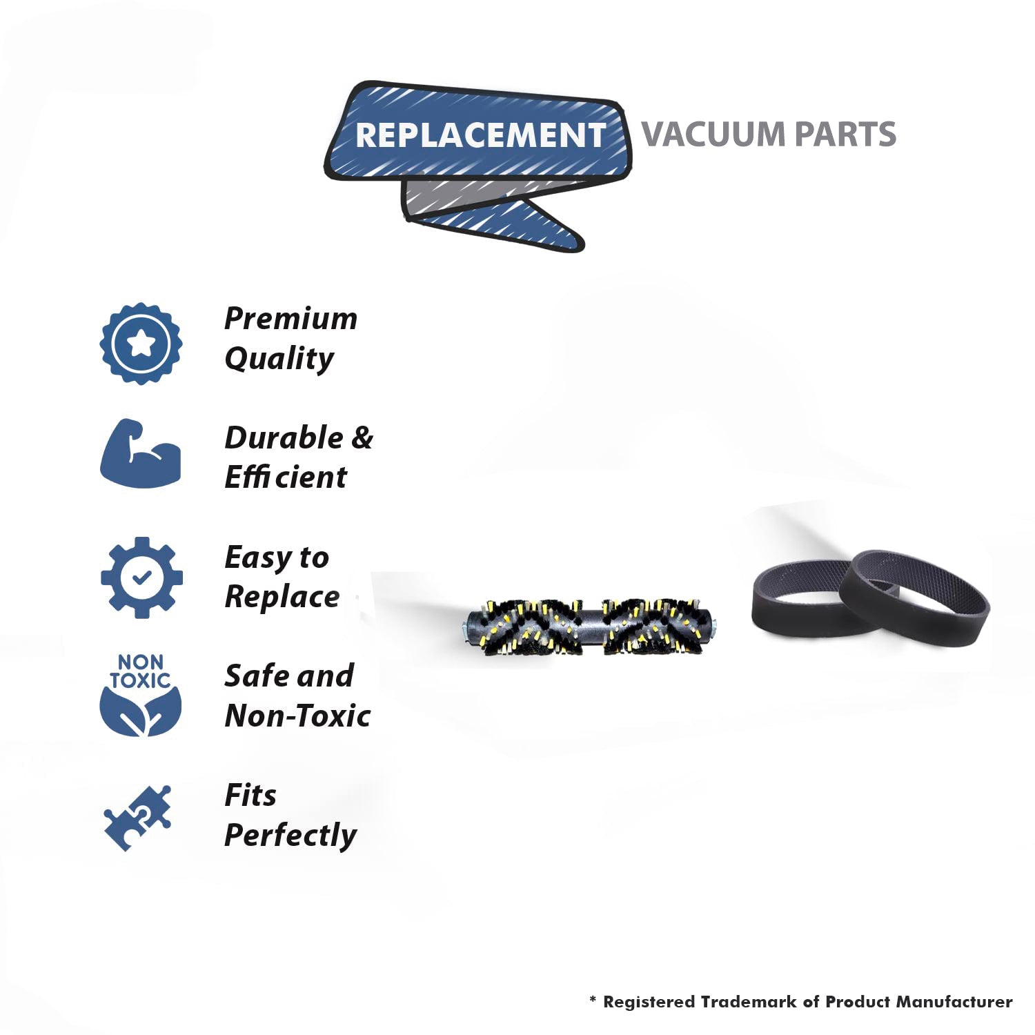 Topvacuumparts Replacement For Kirby Tile & Grout Brush Roll Fits G3 With 2 Belt Compare to Part 329613G 301289S
