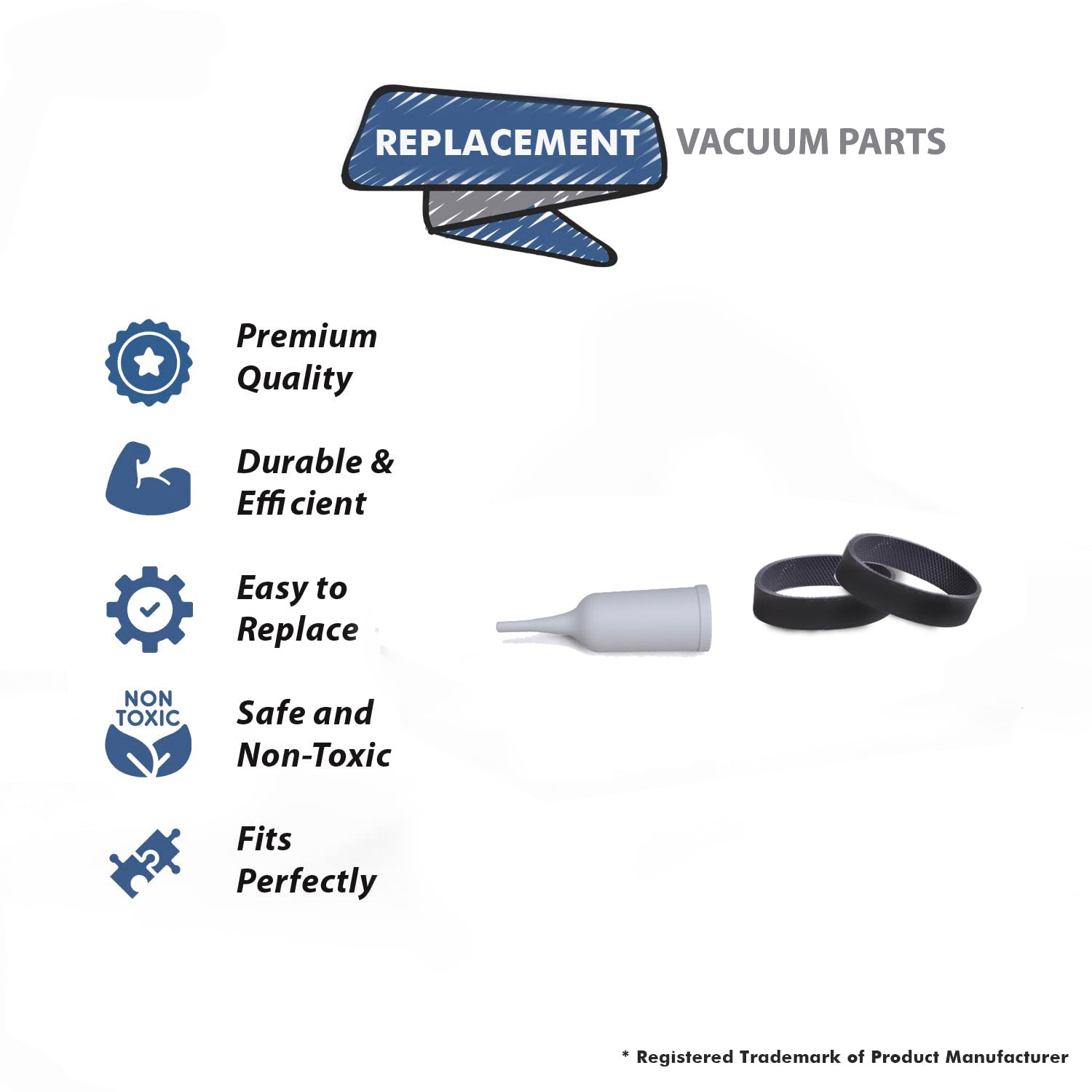 Topvacuumparts Replacement For Kirby Vacuum Cleaner Inflator Tool Attachment with 2 Belt Compare to Part 213801, 301289S