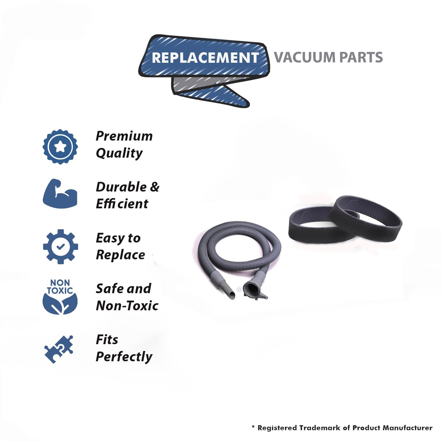 Topvacuumparts Replacement For Kirby Hose Assembly Ultimate G, Diamond Vacuum Cleaner With 2 Belt Compare to Part 223602S, 301289S