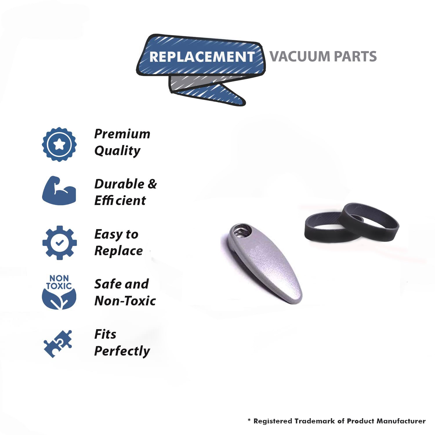 Topvacuumparts Replacement For Kirby Upper Cord Hook 5Pk With 2 Belt Compare to Part 173806S, 301289S