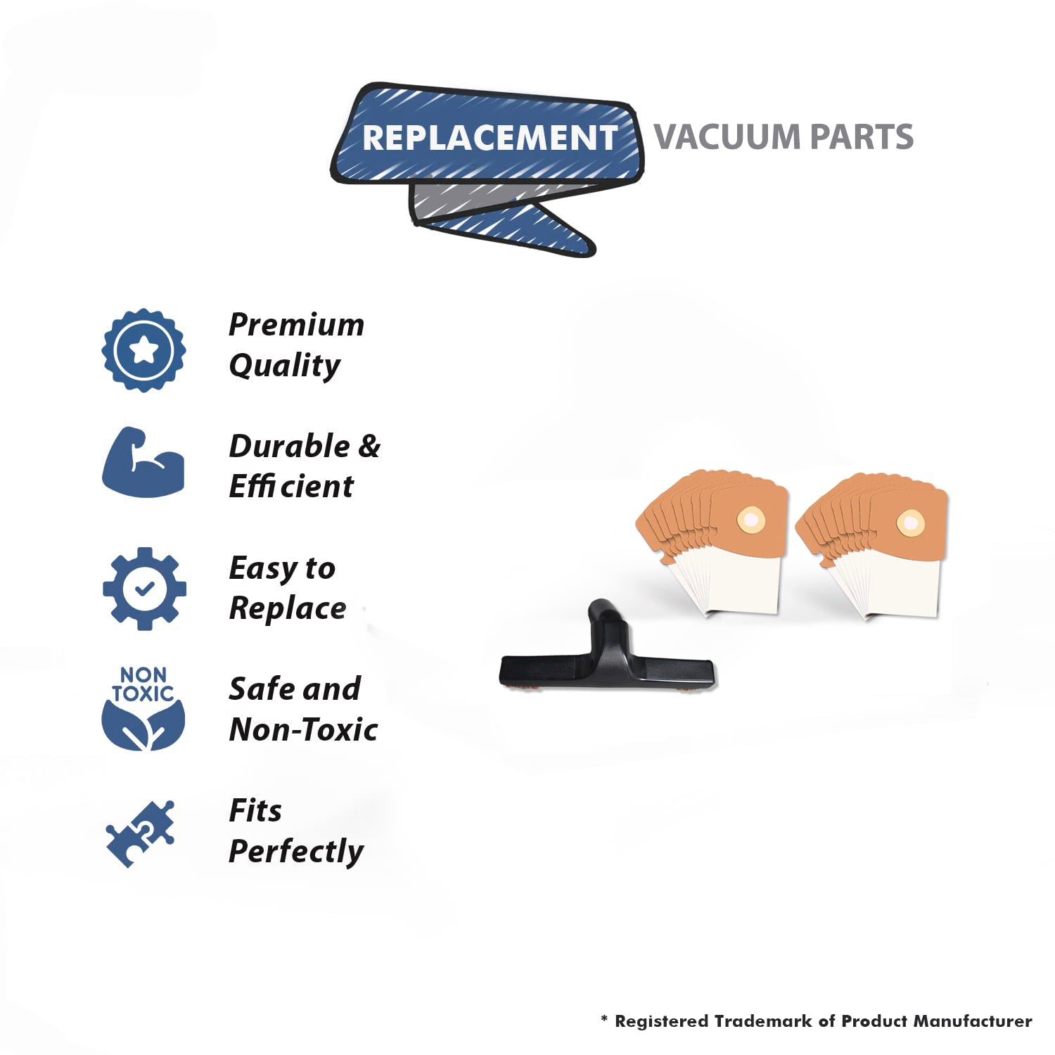 Topvacuumparts For Eureka Universal Vacuum Floor Brush with 1 ¼ inch Inner Diameter and Mighty Mite 3670 and 3680 Series 153-9, 32-1517-64