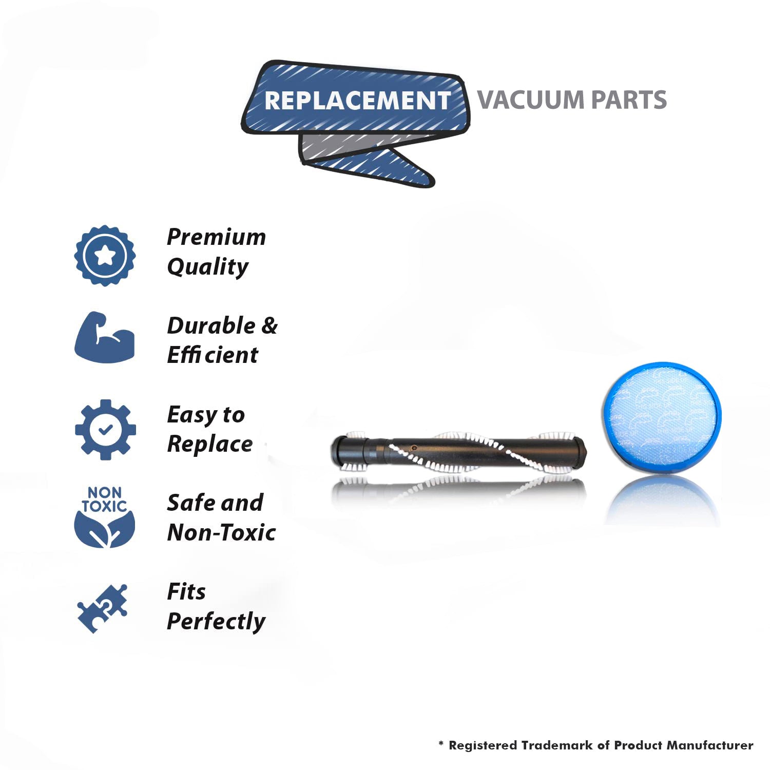 Topvacuumparts For Hoover Windtunnel 1 Brushroll With 1 Primary Filter Compare to part H902, 304087001