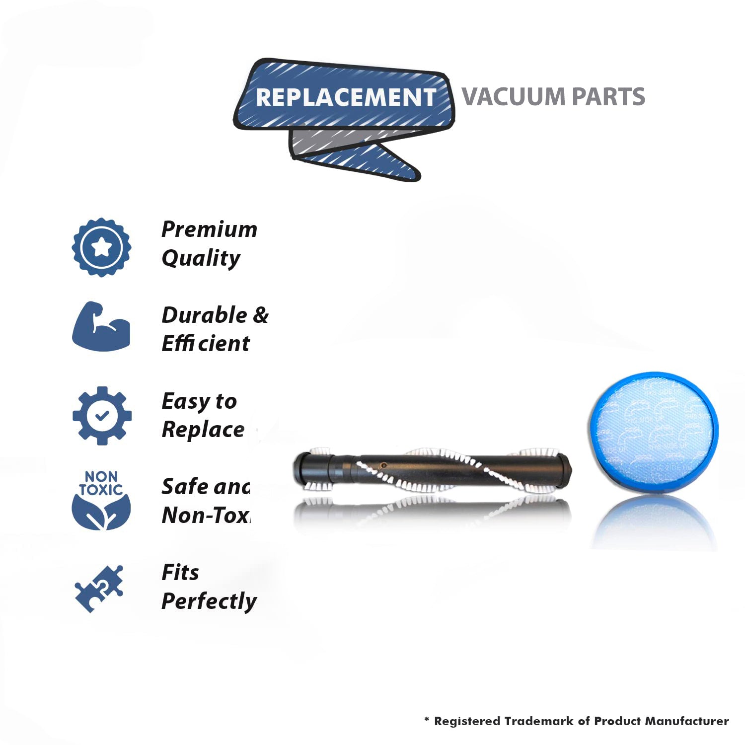 Topvacuumparts Replacement For Hoover Windtunnel 1 Brushroll With 1 Primary Filter Compare to part H902, 304087001