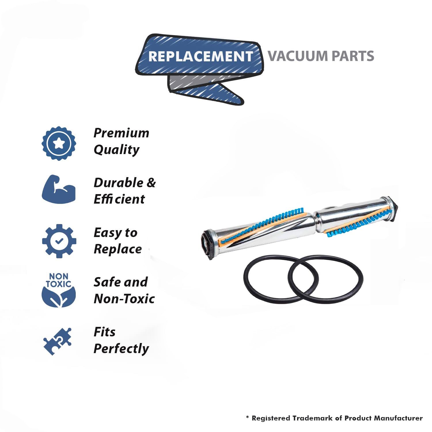 Topvacuumparts Replacement For Sanitaire Eureka 1 Brushroll with 2 Belts Uprigh compare to parts # 20-3445-03, 30563B