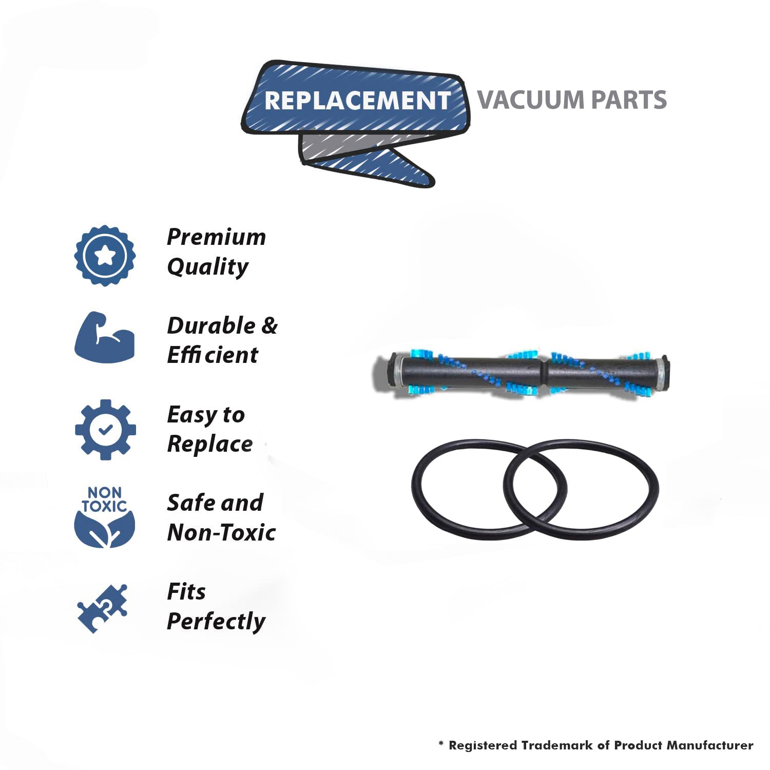 Topvacuumparts Replacement For ProTeam 10 Intercept Micro Filter Bags with 1 Air Duct Hose ProForce 1500XP, 1200XP # Part 541042, 30563B
