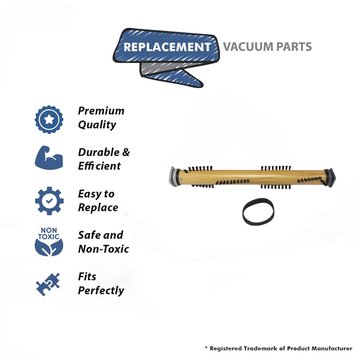 Topvacuumparts Replacement For Kirby Vacuum Cleaner 1 Brush Roll, 1 Belt Compare to Part 152502G, 301291S