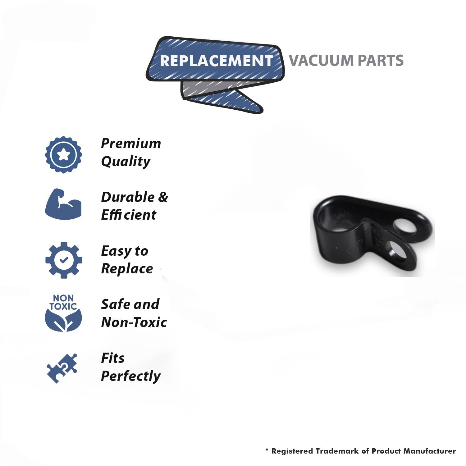 Topvacuumparts Replacement Part For Oreck XL 888, 100C Vacuum Cleaner Cord Clip # compare to part 03-00449-01M