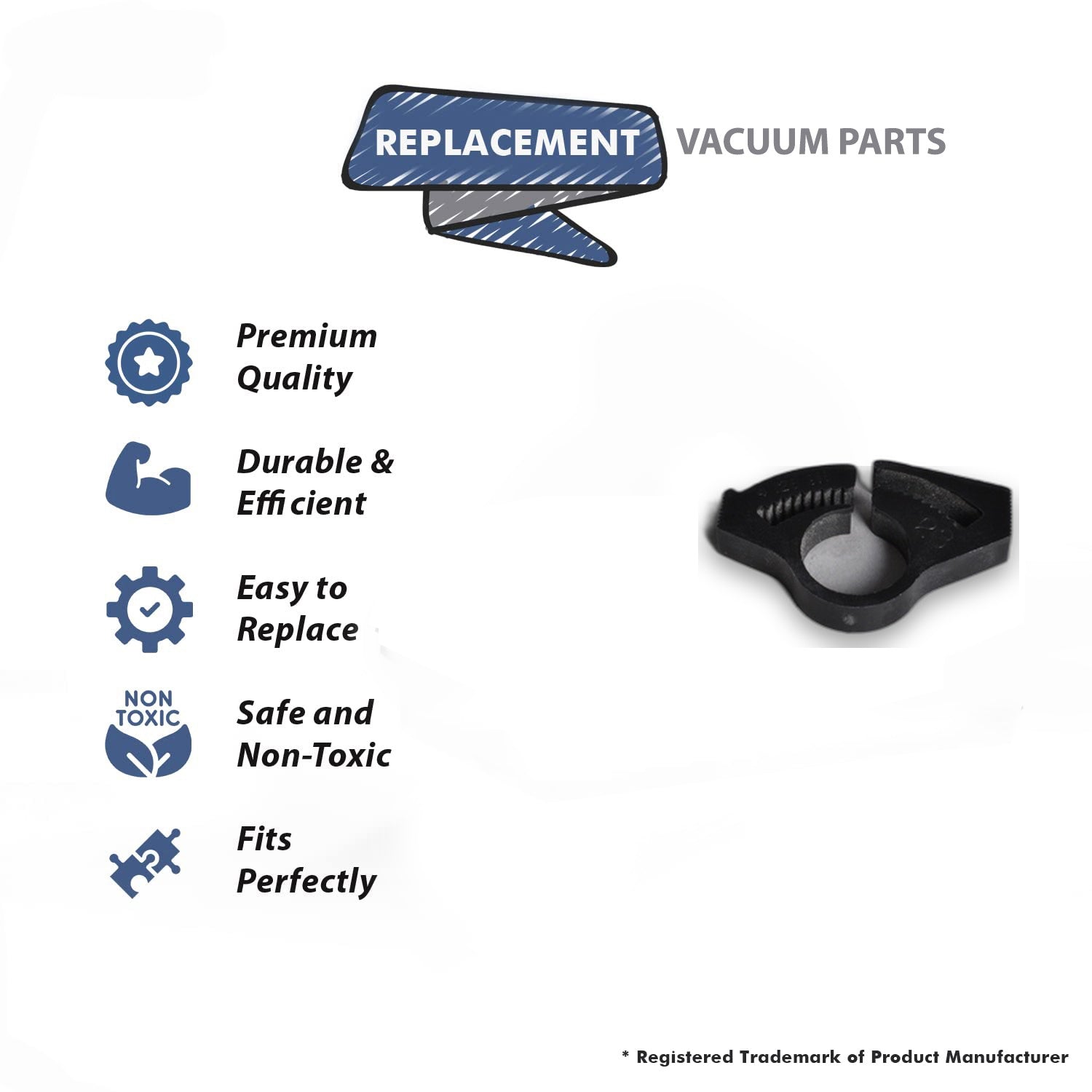 Topvacuumparts Replacement Part For Hose Clamps - for Bissell Vacuum Models # compare to part 108689