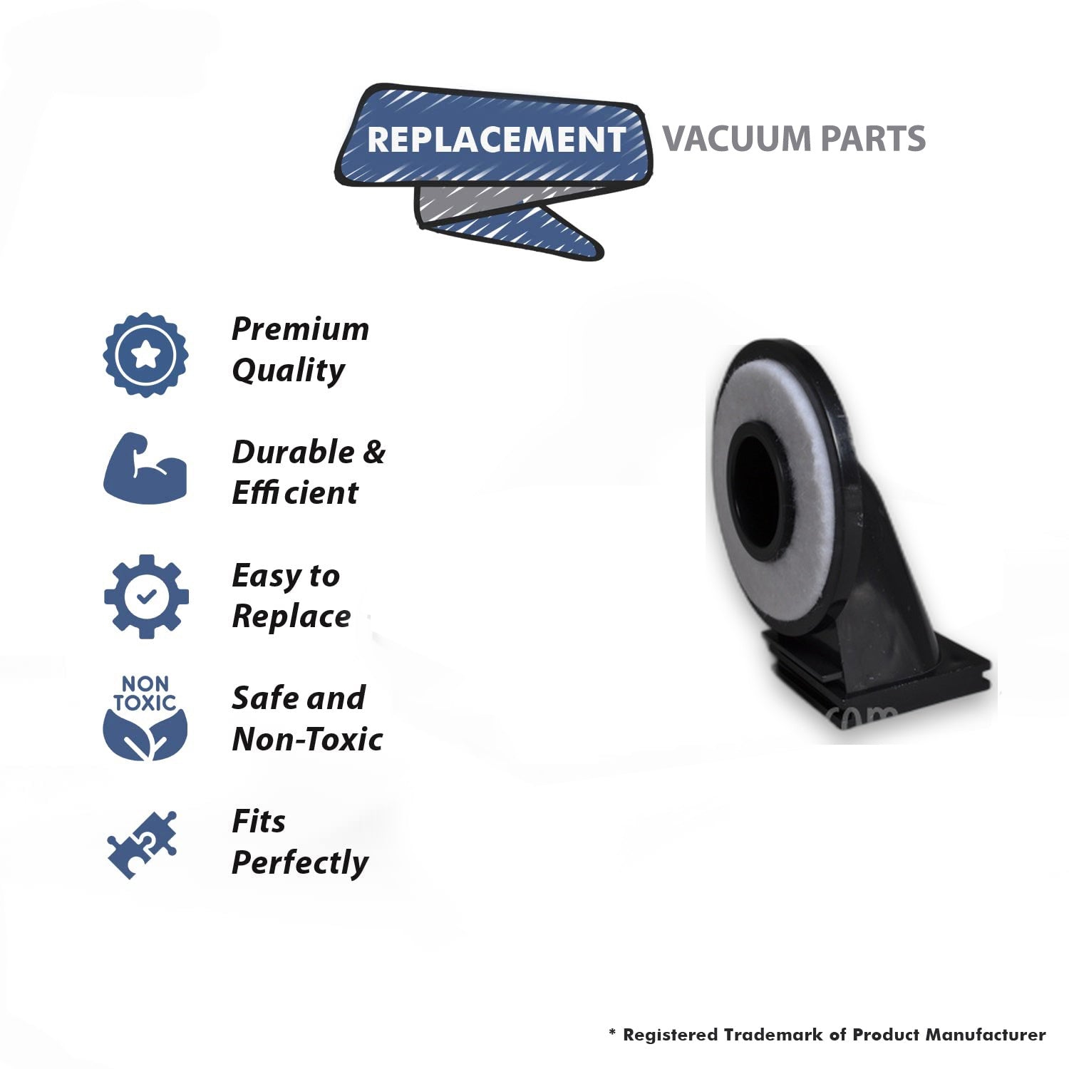 Topvacuumparts Replacement Part For Oreck 8000, 9000 Series Vacuum Cleaner Intake Pivot # compare to part 09-75066-02