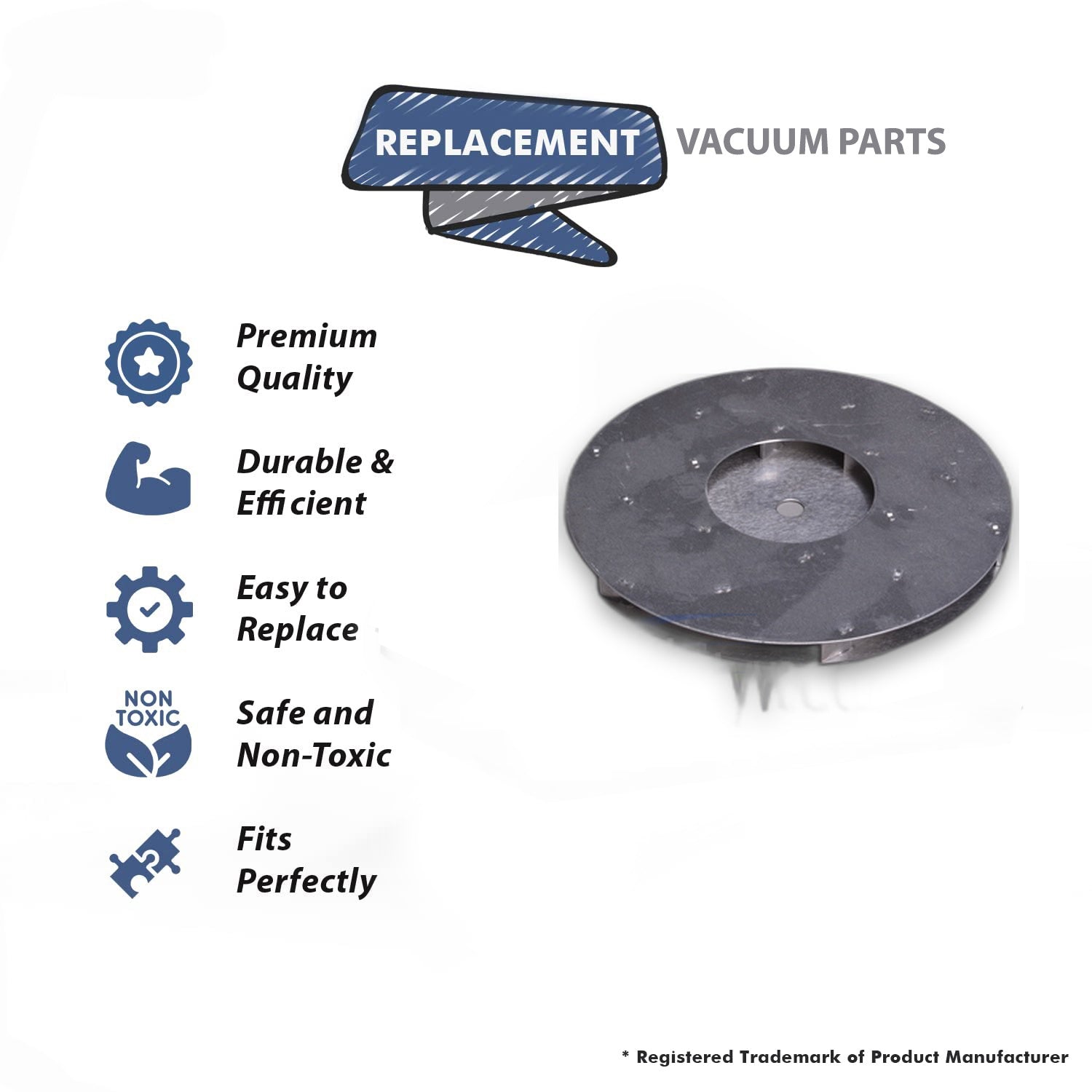 Topvacuumparts Replacement Part For Ametek Vaccum Cleaner Rotating Fan-2-50/750-All 5.7'' Type # compare to part 31120-20