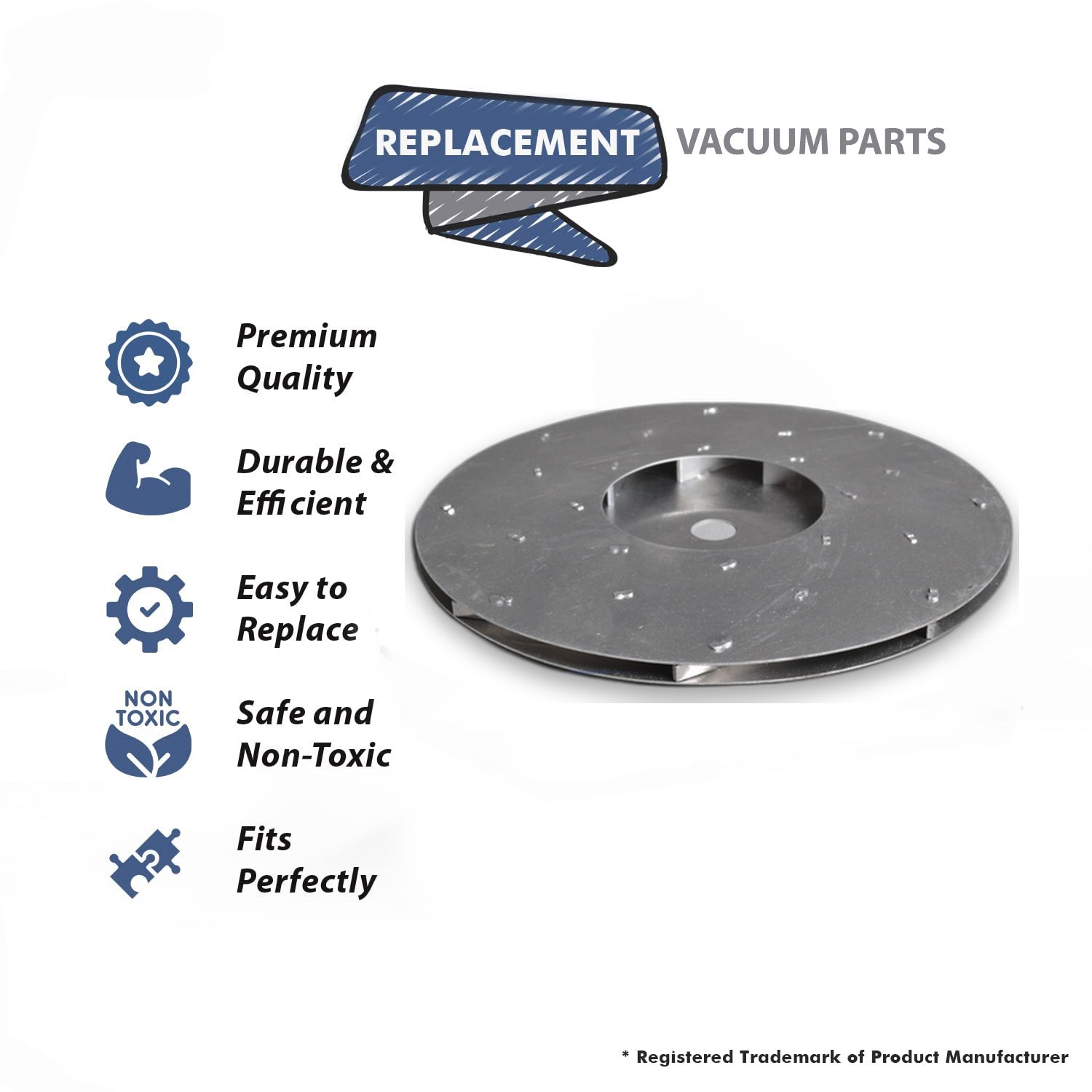 Topvacuumparts Replacement Part For Ametek Vacuum Cleaner Lamb Motor Fan # compare to part 31416