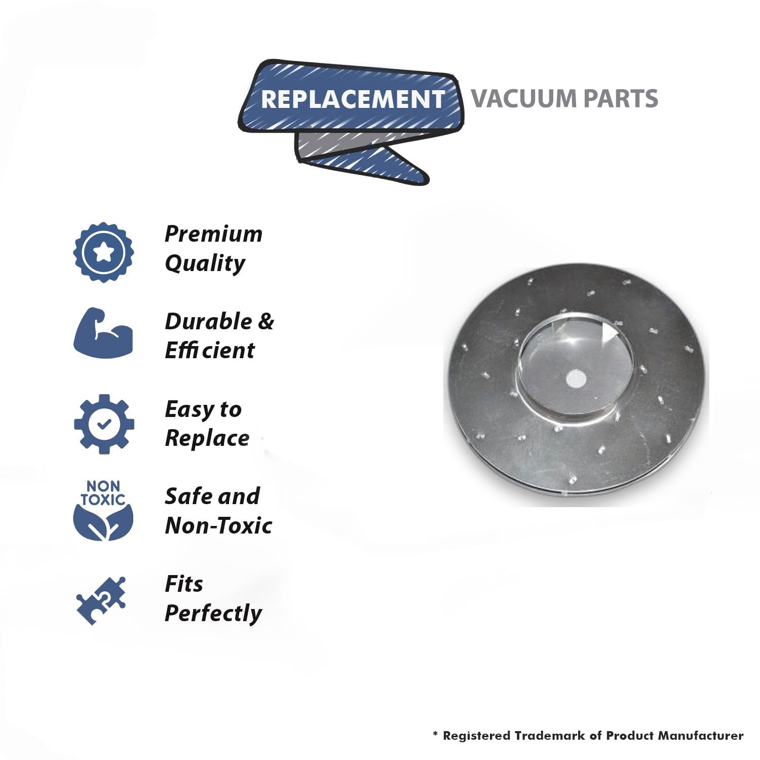 Topvacuumparts Replacement Part For Ametek Vacuum Cleaner 9'' Lamb Motor Single Stage Fan # compare to part 31563-1