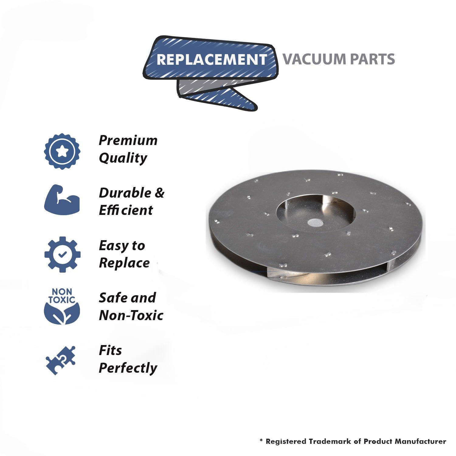 Topvacuumparts Replacement Part For Ametek Vacuum Cleaner 5.7'' Rotating Fan # compare to part 31292
