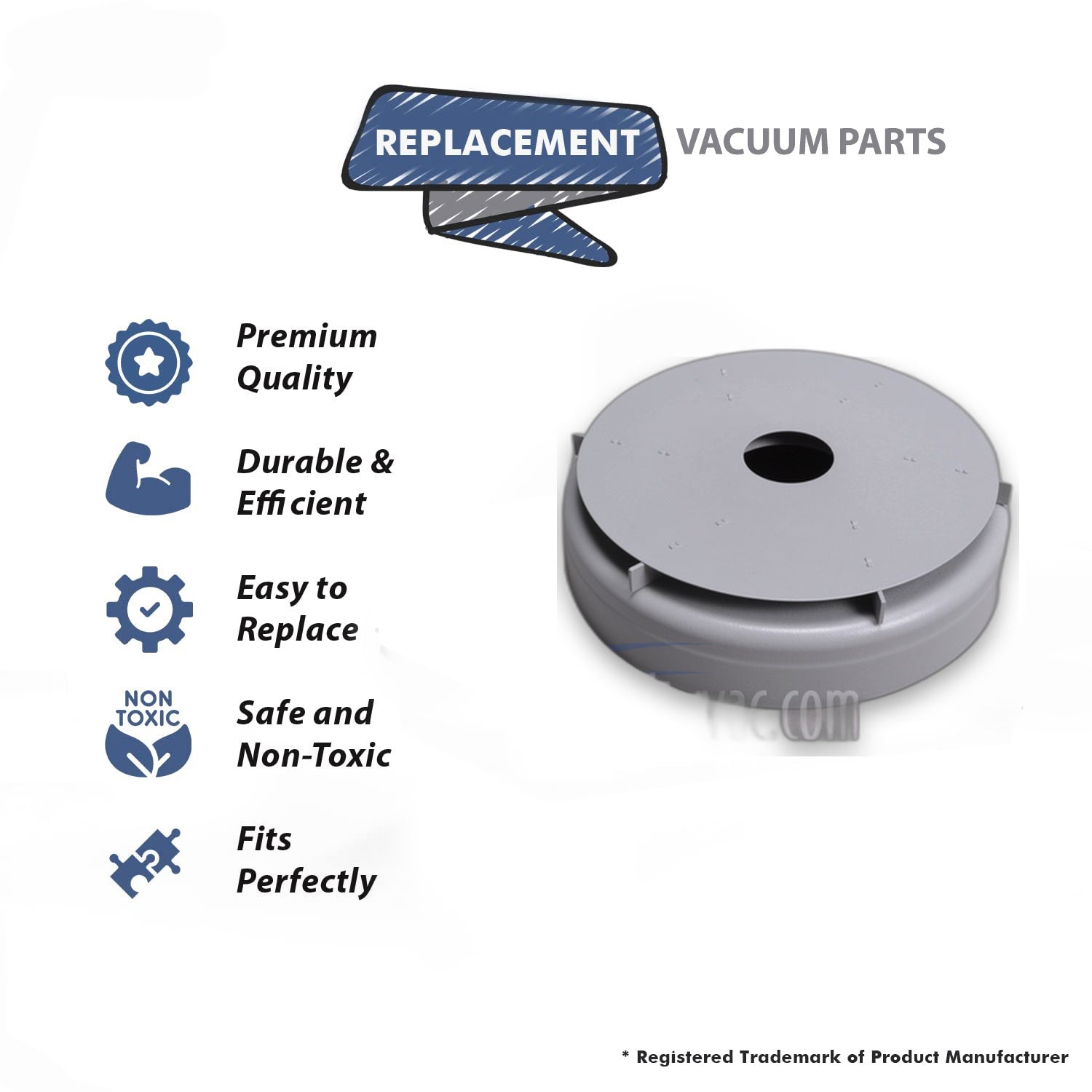 Topvacuumparts Replacement Part For Ametek 116-392 Vacuum Cleaner Lamb Motor Stationary Fan # compare to part 31340