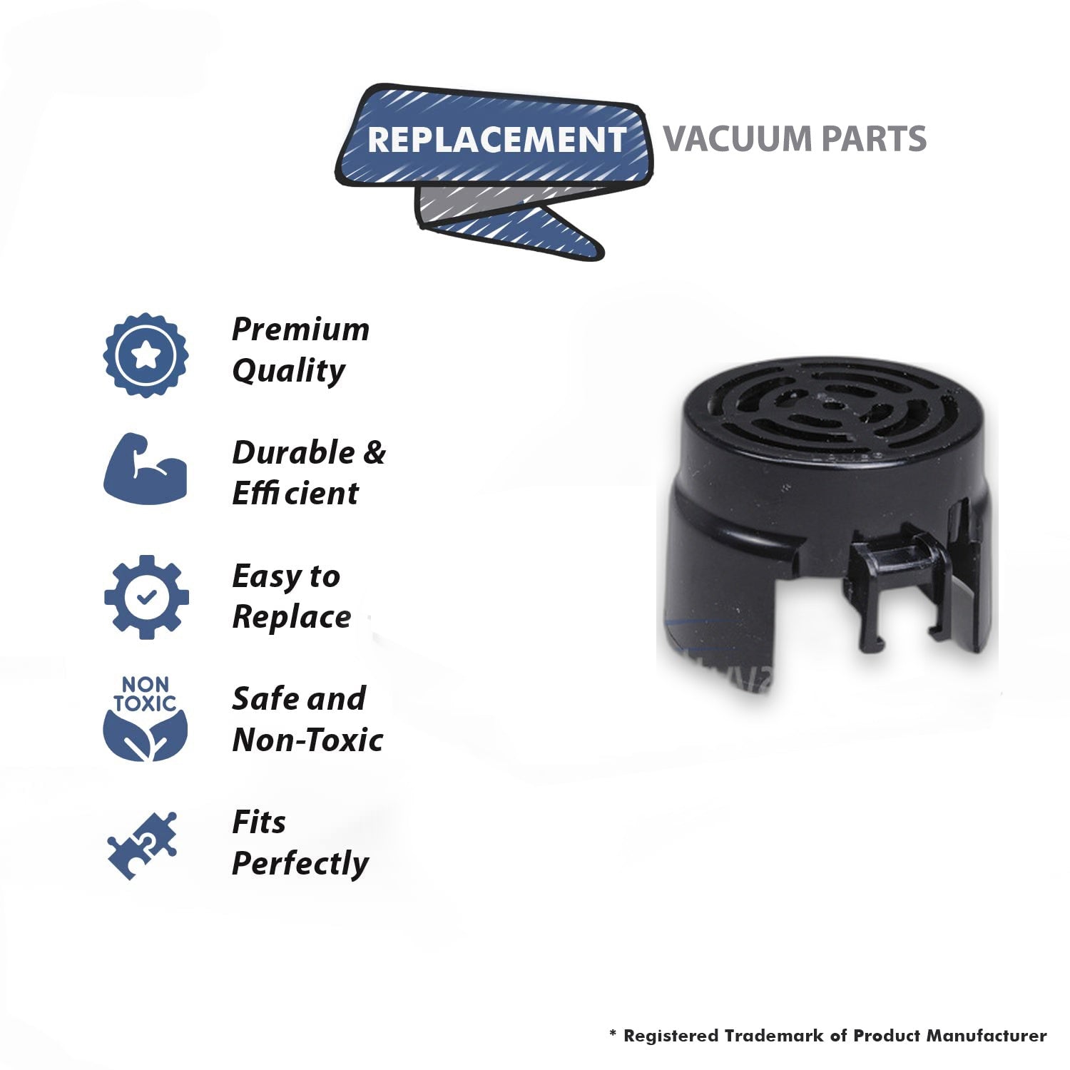 Topvacuumparts Replacement Part For Hoover 757 Series Vacuum Cleaner Plastic Motor Cover # compare to part 40-3766-4