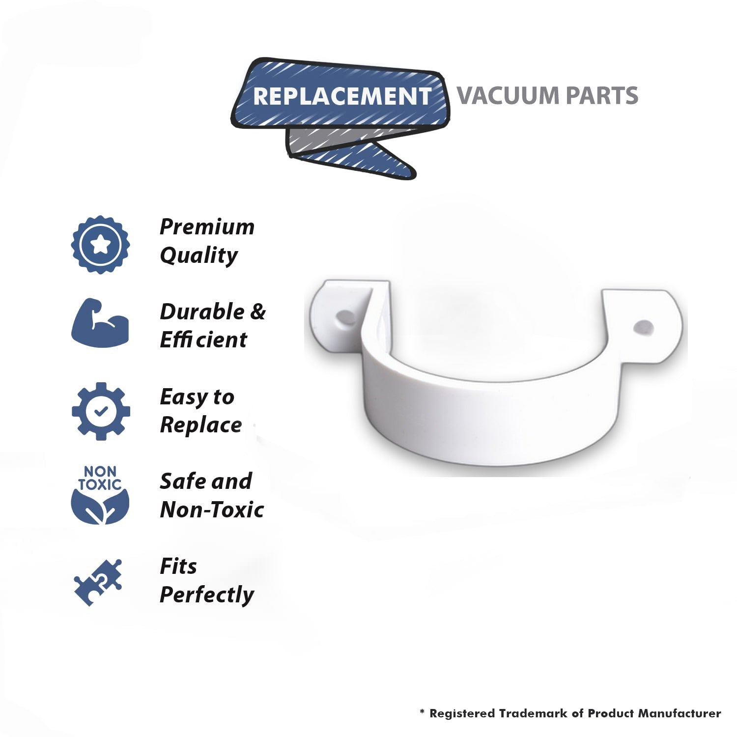 Topvacuumparts Replacement Part Canplas - Hayden For Built-In  Strap For Hanging 2'' PVC Vacuum Tubing # compare to part 06-0615-08