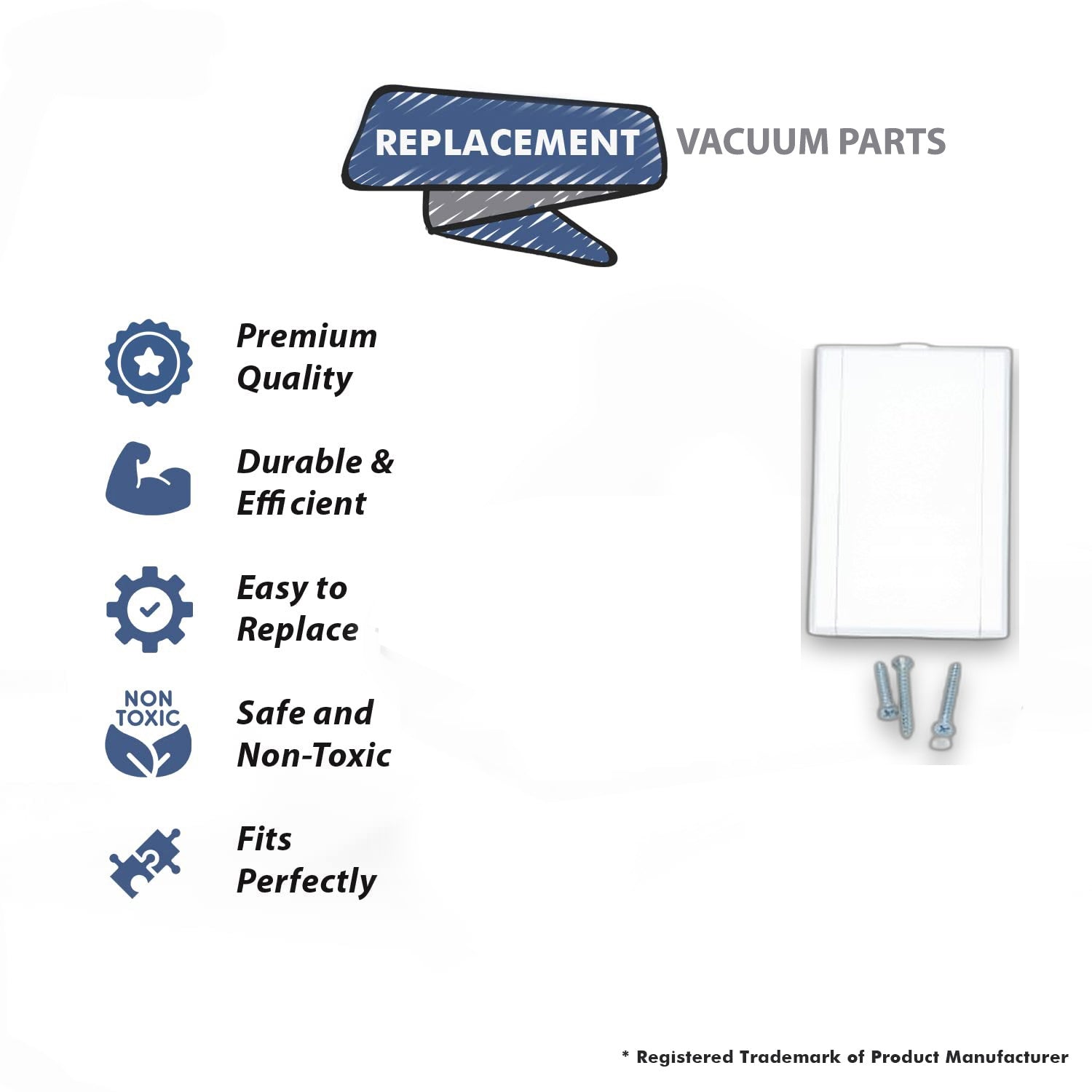 Topvacuumparts Replacement Part For Built-In Vaccum Cleaner Low Voltage Inlet Valve with Round Door # compare to part 06-0619-74