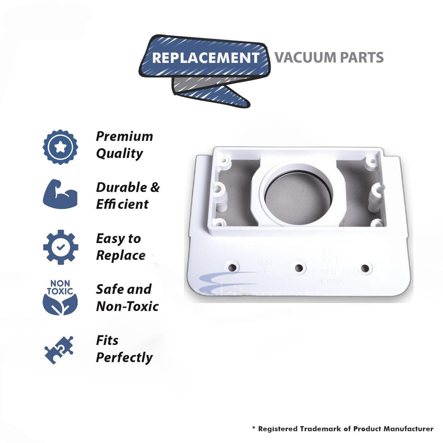 Topvacuumparts Replacement Part For Canplas Vacuum Cleaner Mounting Plate # compare to parts 791044W