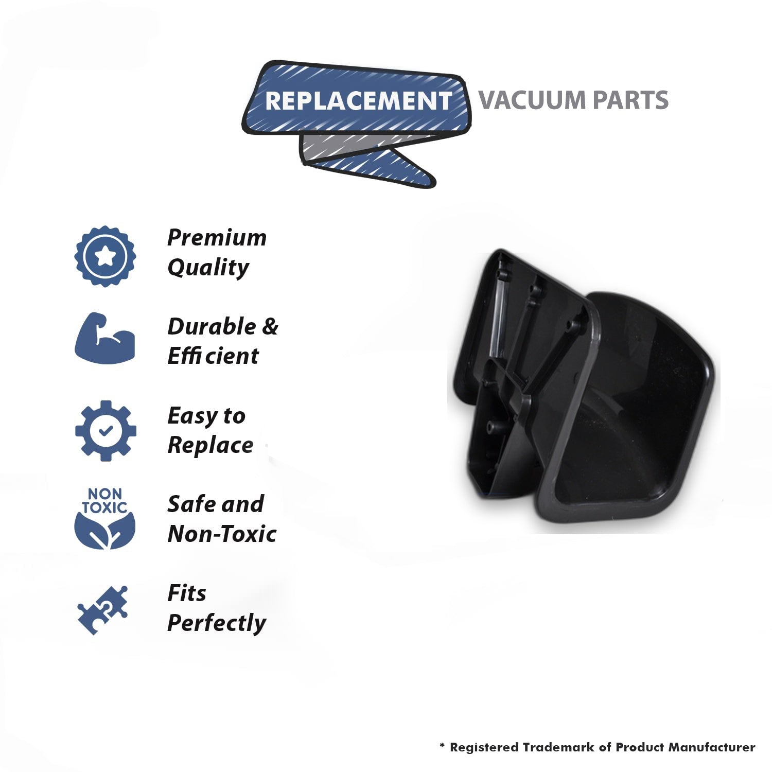 Topvacuumparts Replacement Part For Fit All Central Vacuum Cleaner Black Hose Hanger # compare to part 06-1014-63