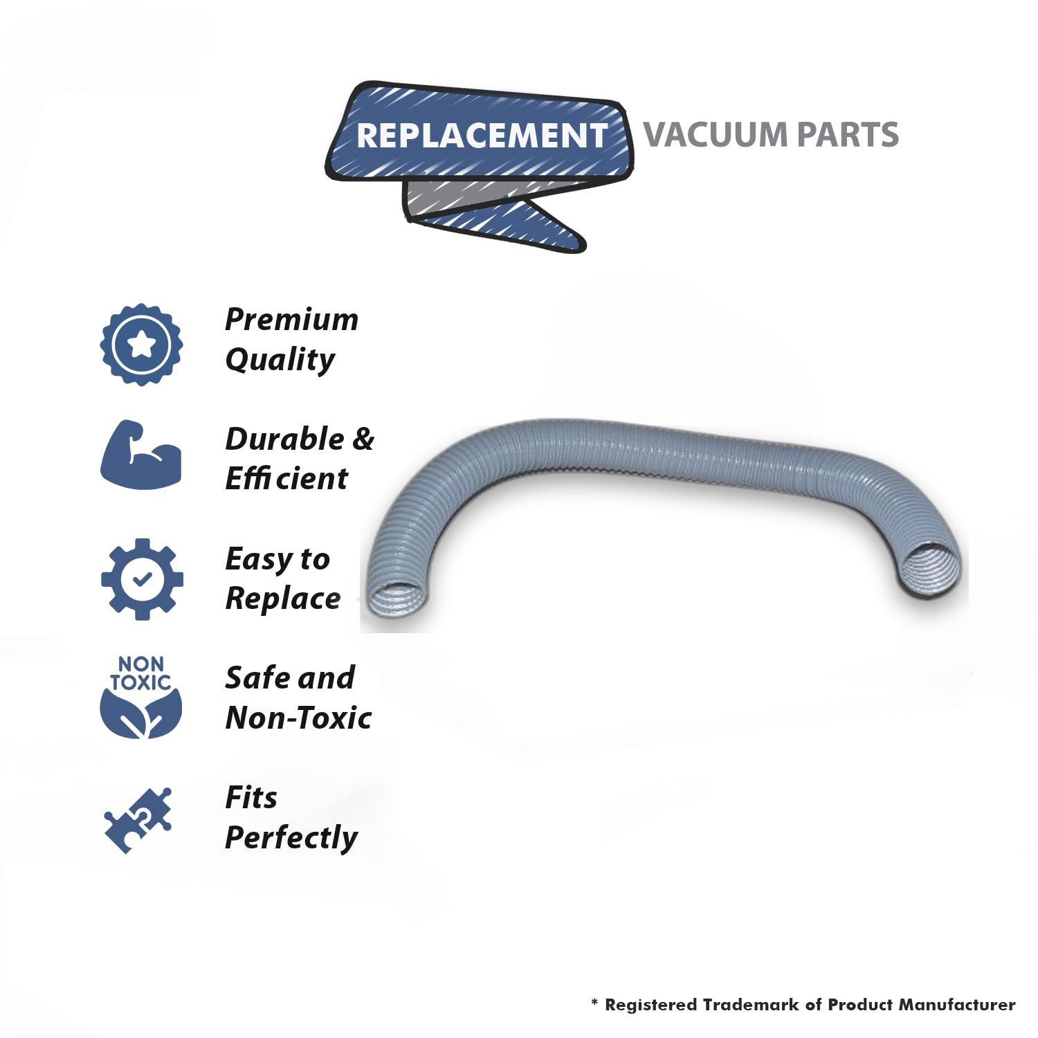 Topvacuumparts Replacement Part For Fit All Central Vacuum Cleaner 36In Flexible Tubing # compare to part 06120109