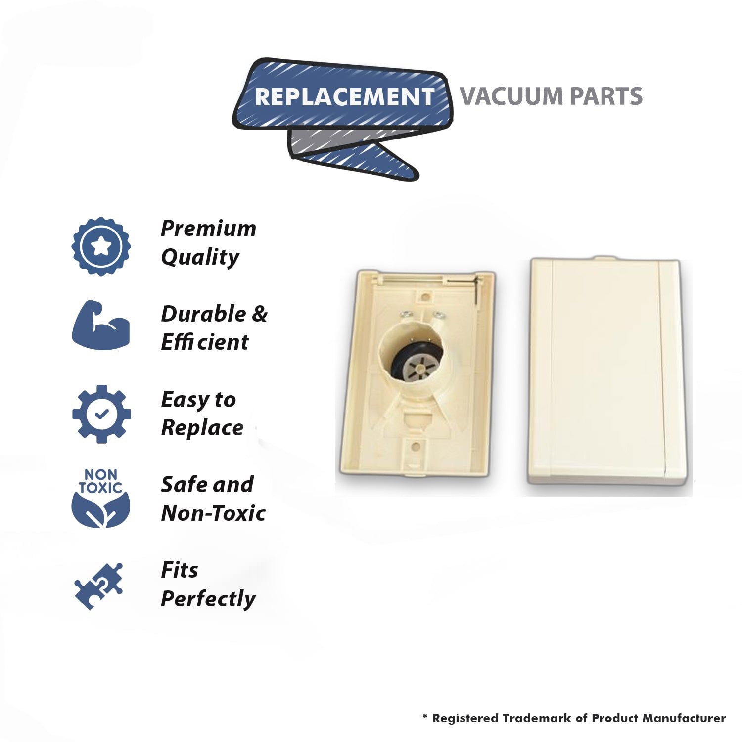 Topvacuumparts Replacement Part For Canplus-Hyden Central Vac, Vacuum Cleaner Almond Electra Valve # compare to part 775850A