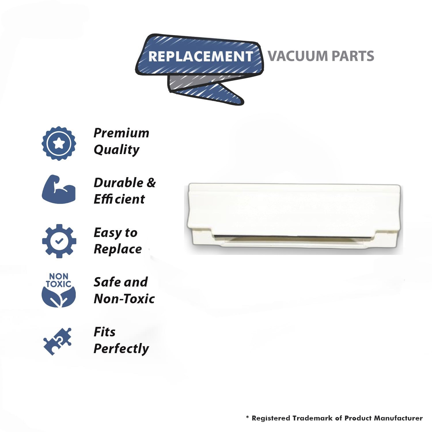 Topvacuumparts Replacement Part For Canplas-Hayden Can Sweep Vacuum Cleaner Almond Vac Pan # compare to part 845620A
