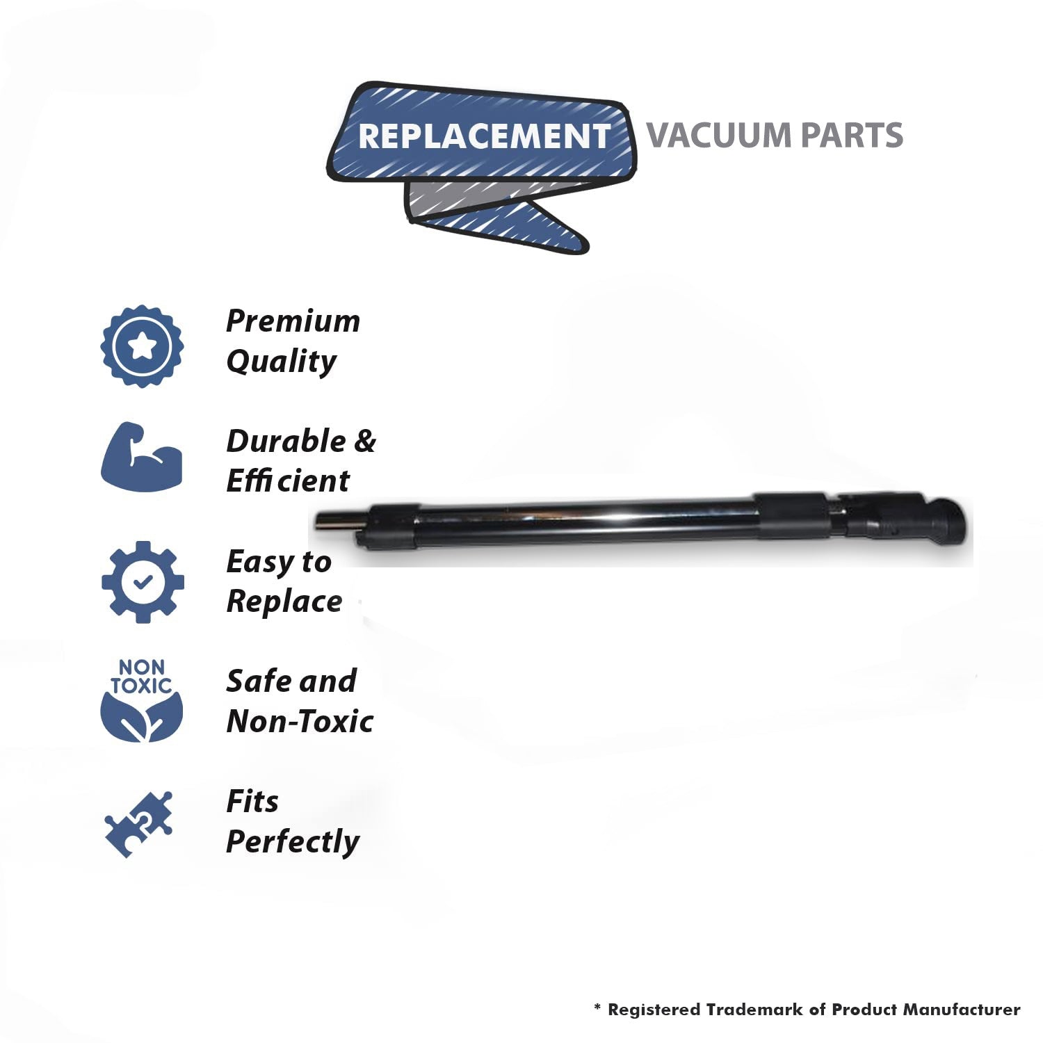 Topvacuumparts Replacement Part For Wessel Werk Integrated Cord Vacuum Cleaner Stainless Telescopic Wand # compare to part CH PL4777 305