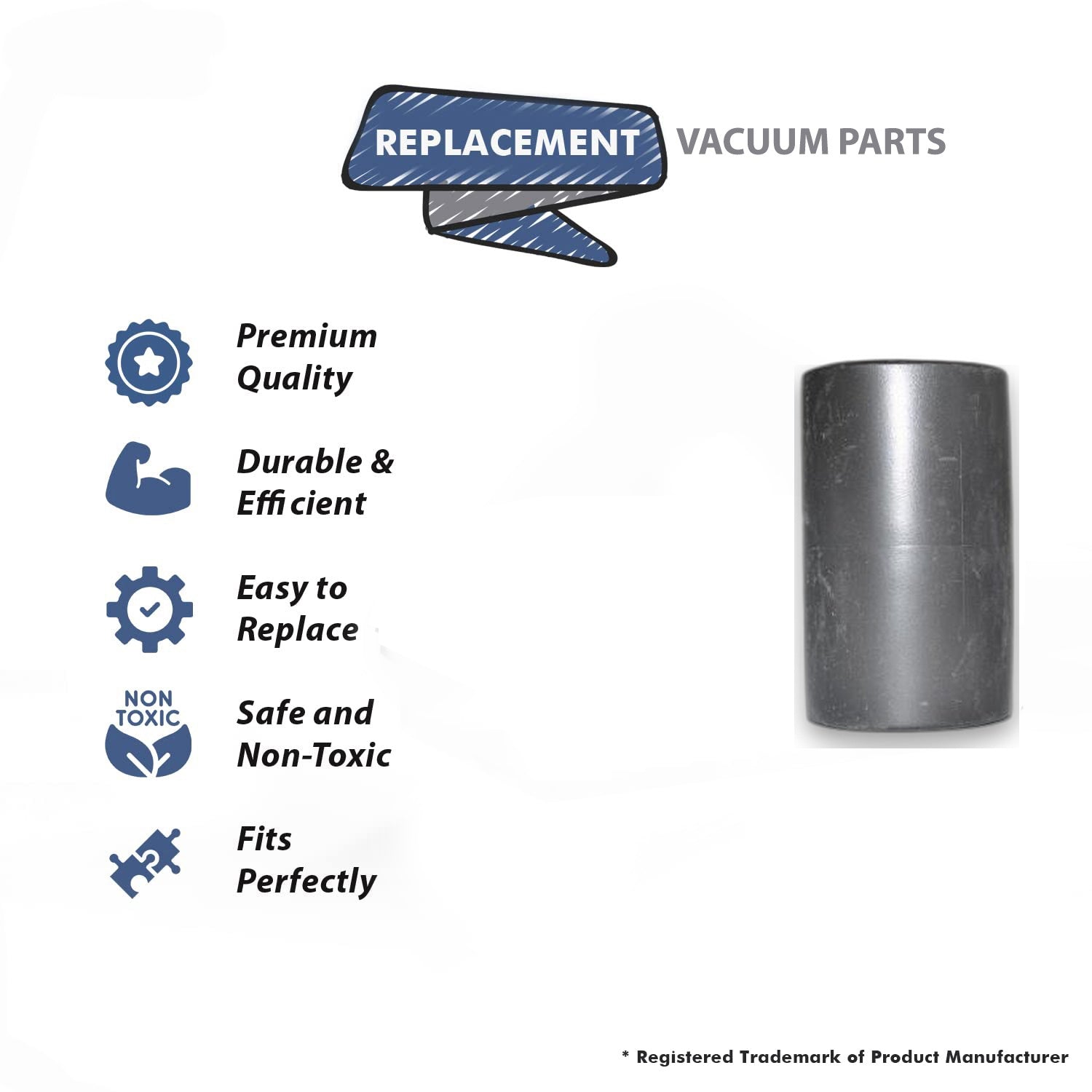 Topvacuumparts Replacement Part For Hide-a-Hose Hide-a-Hose Coupler Ready Grip # compare to part HS502190