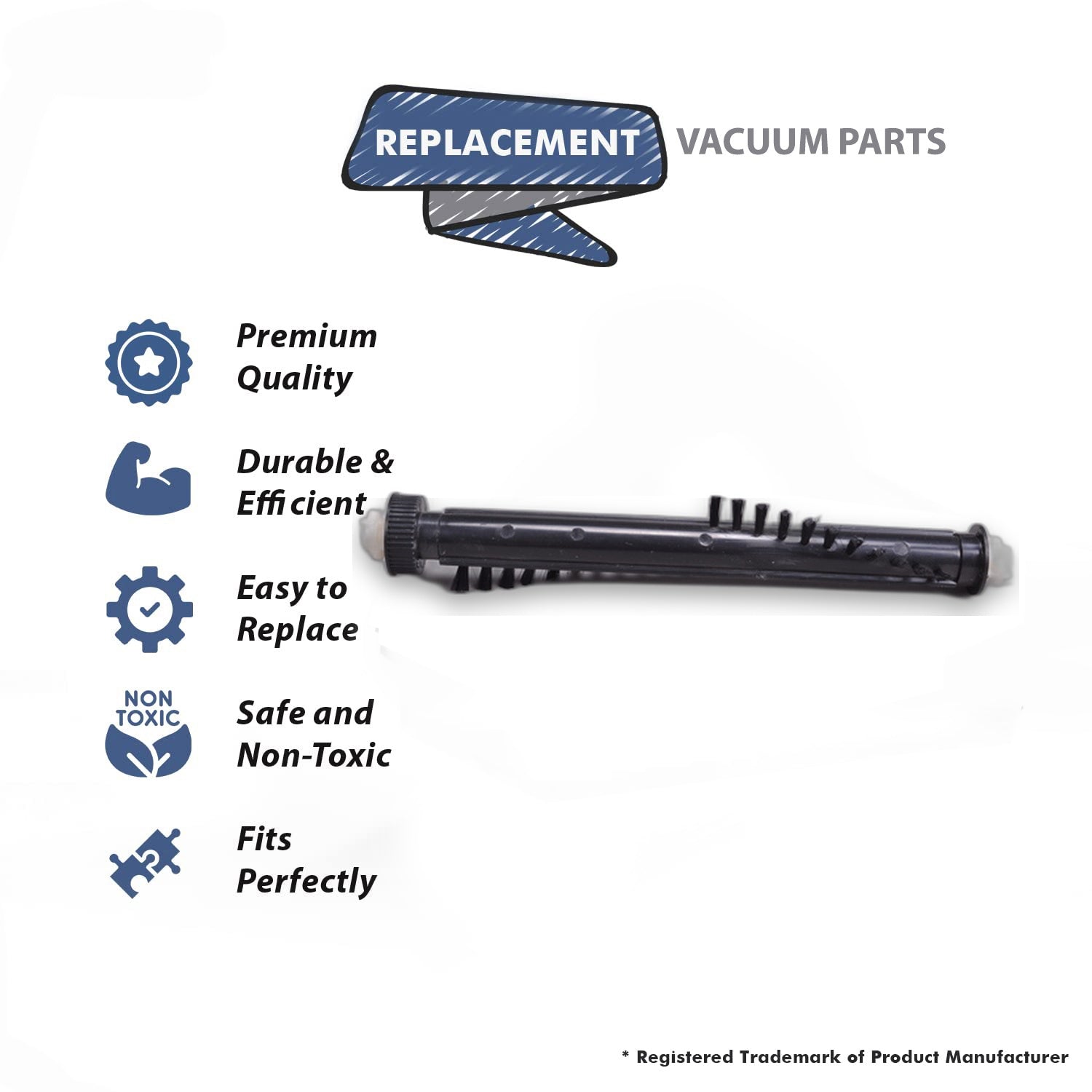 Topvacuumparts Replacement Part For earlex/ewbank 950, Broom Vacuum Cleaner Brushroll # compare to part 950005
