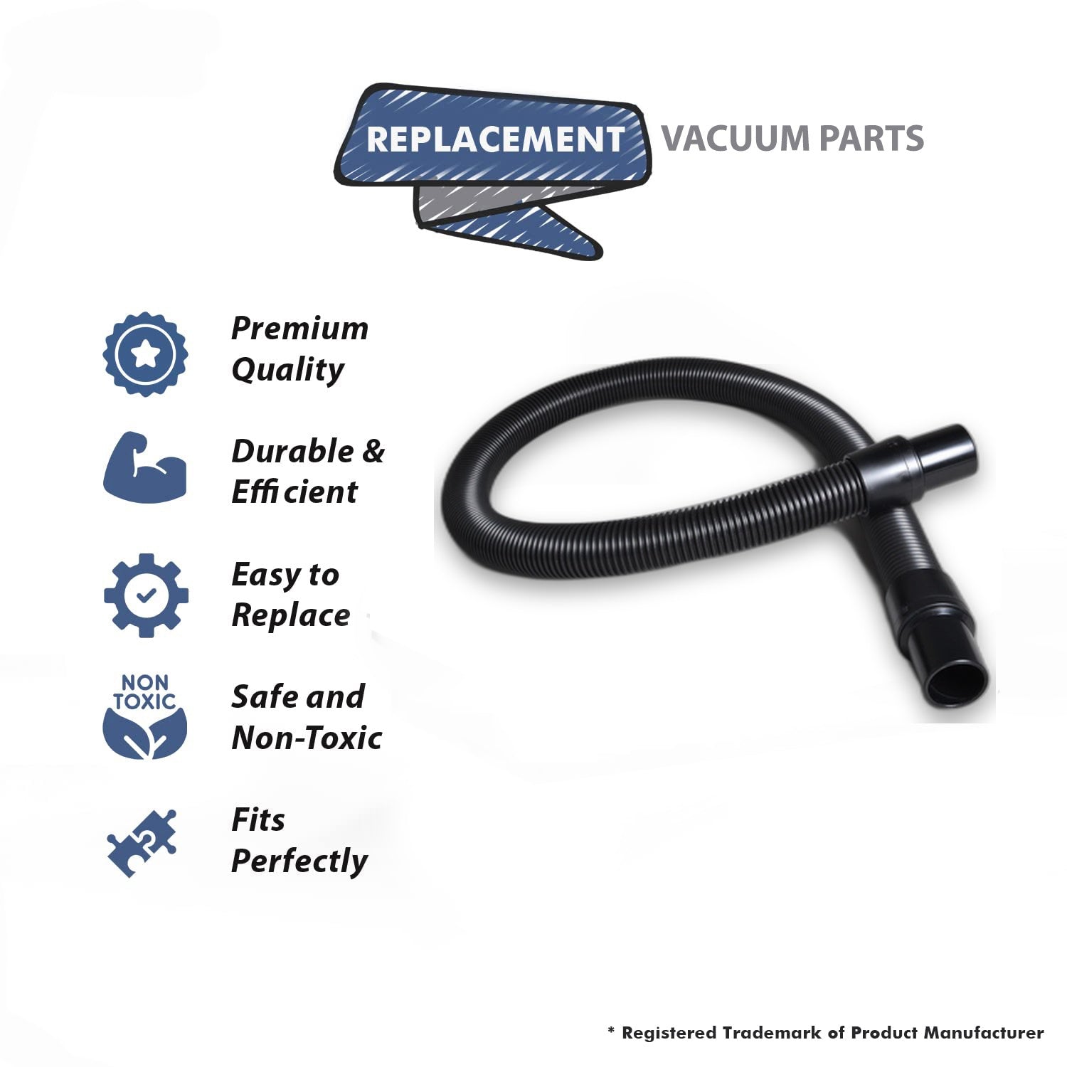 Topvacuumparts Replacement Part For Carpet Pro Backpack SCBP1 Canister Vacuum Cleaner Hose Assemble # compare to part A352 3400