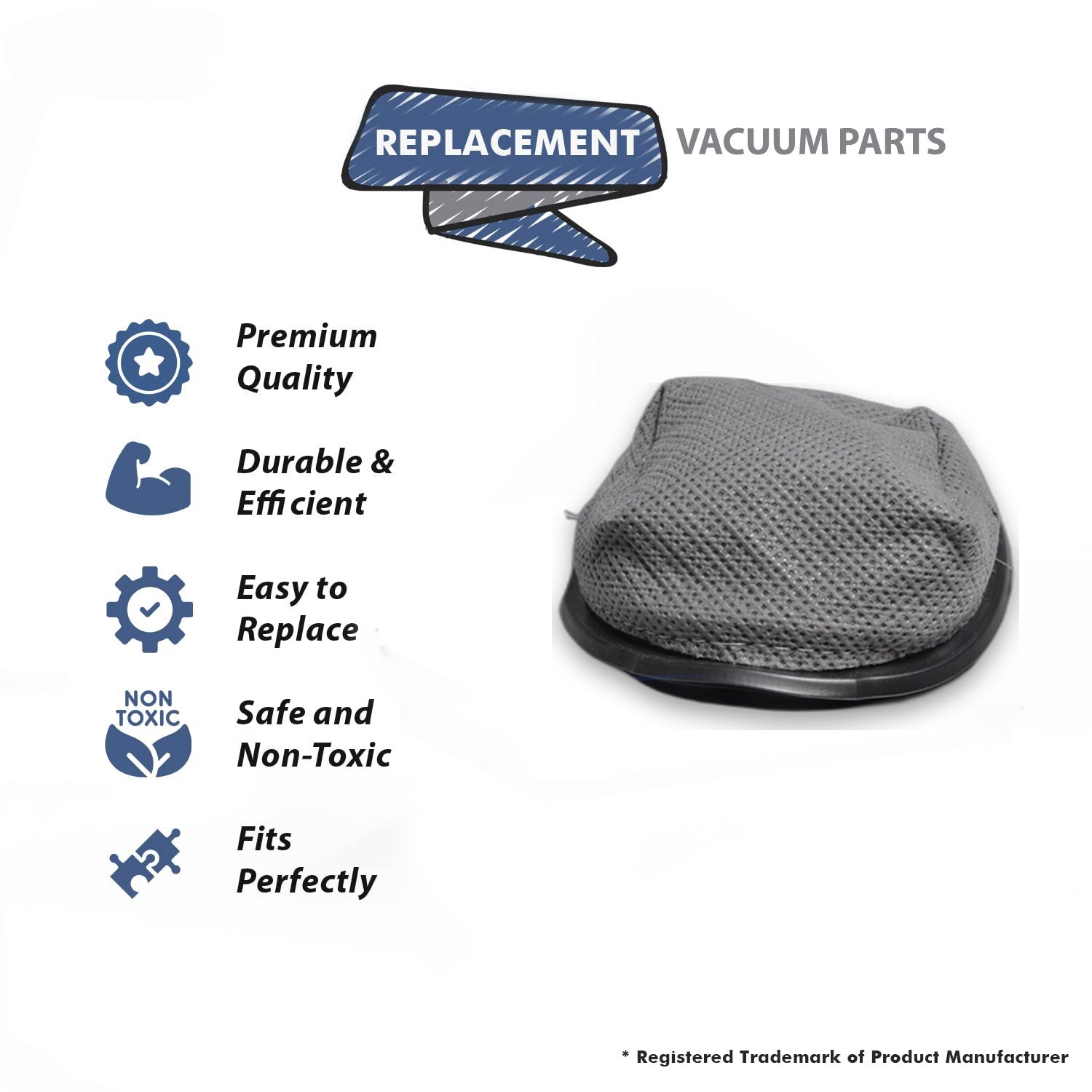 Topvacuumparts Replacement Part For Fuller Brush FBMV4 Vacuum Cleaner Hand Vac Dust Cup Filter # Compare to part HV FILTER