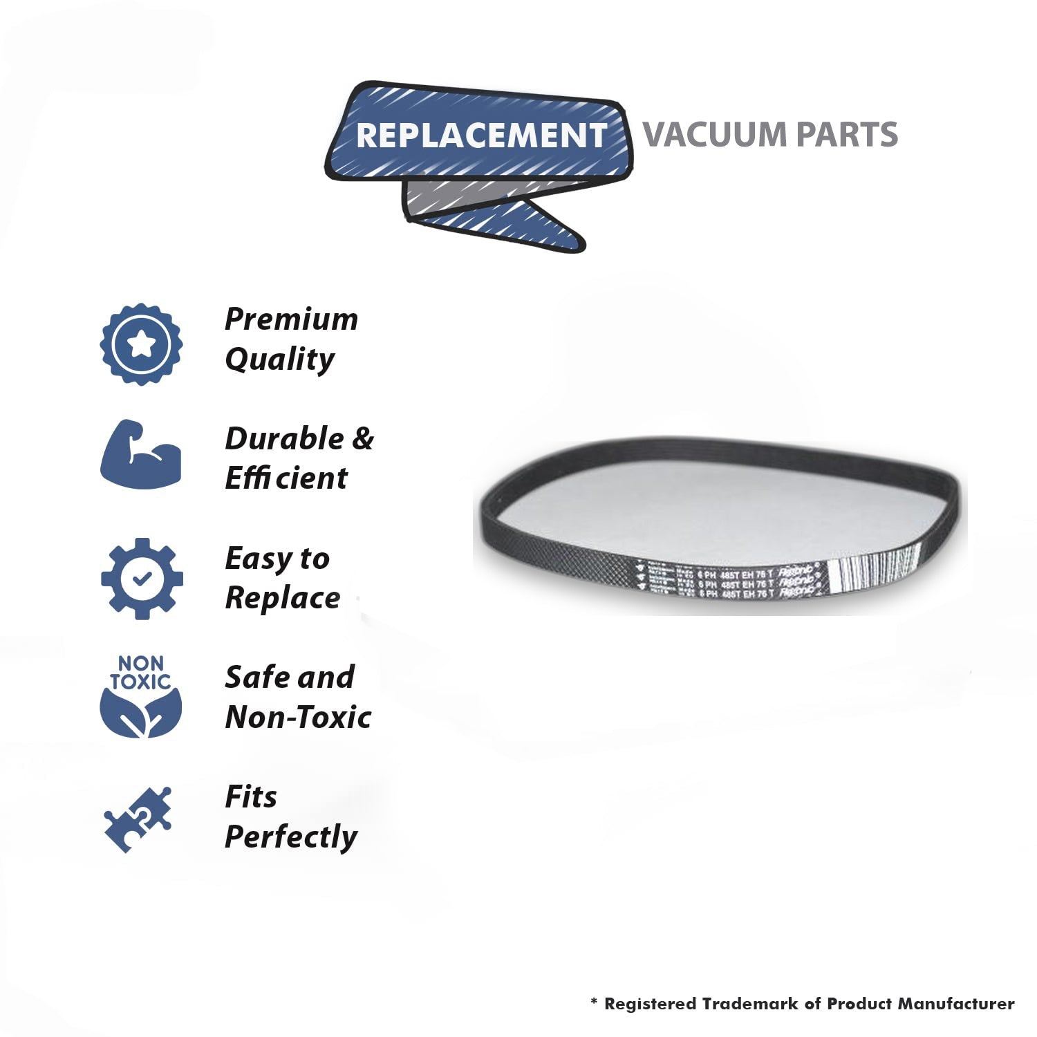 Topvacuumparts (3) Replacement Part for Fuller Brush FBP-14WBP Upright Vacuum Cleaner Poly V Belt # Compare to Part B014-1400