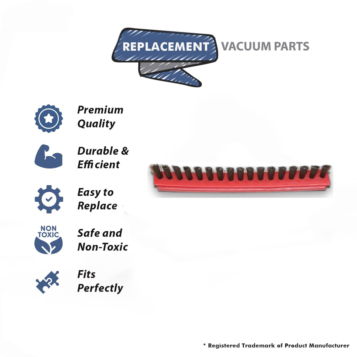 Topvacuumparts Replacement Part For Rsl5 Clean Max Ulw Vacuum Cleaner Brush Inserts # compare to part B013-1000