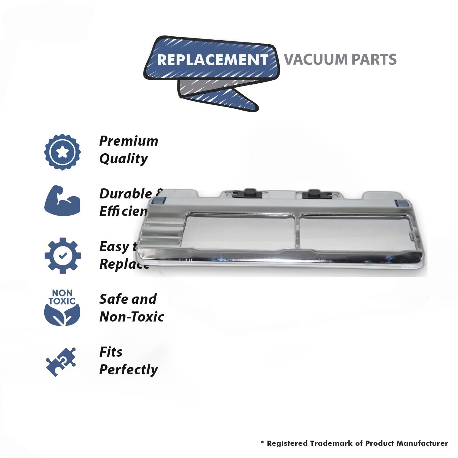 Topvacuumparts Replacement Part For Fuller Brush PbP14Pw Vacuum Cleaner Bottom Plate Assembly with Latches # compare to part CM011007