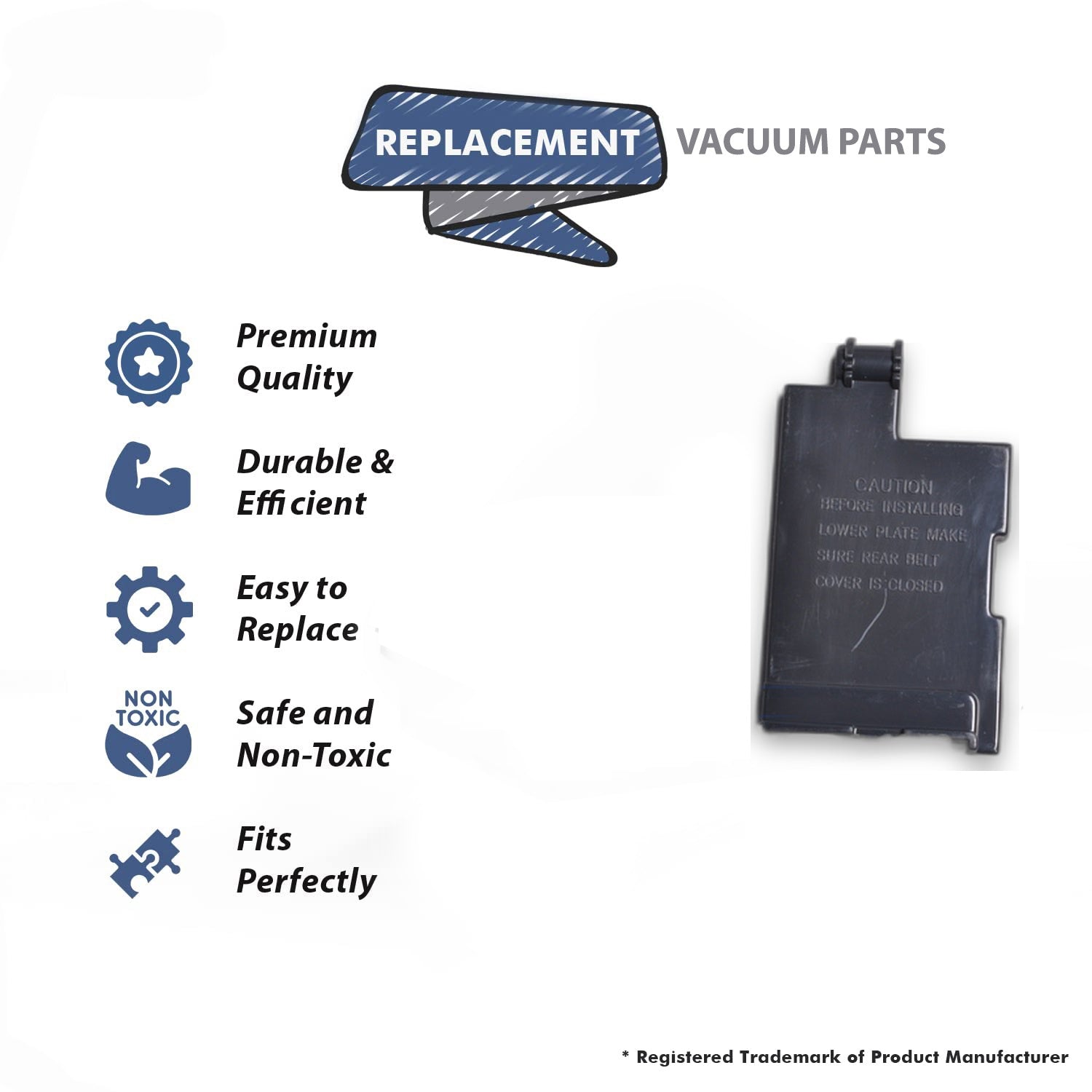 Topvacuumparts Replacement Part For Fuller Brush CPU 1 Commercial Vacuum Cleaner Belt Cover # compare to part B020 1031