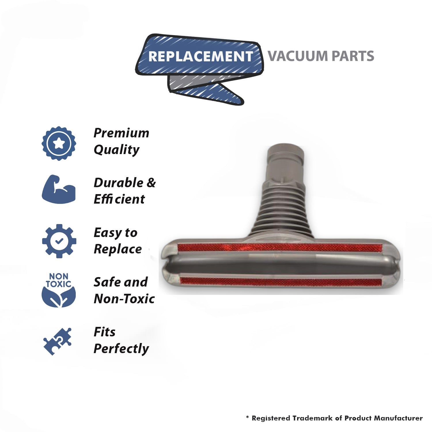 Topvacuumparts Replacement Part For Dyson DC25, 28 Vacuum Cleaner Upholstery Tool # compare to part 10-1710-07