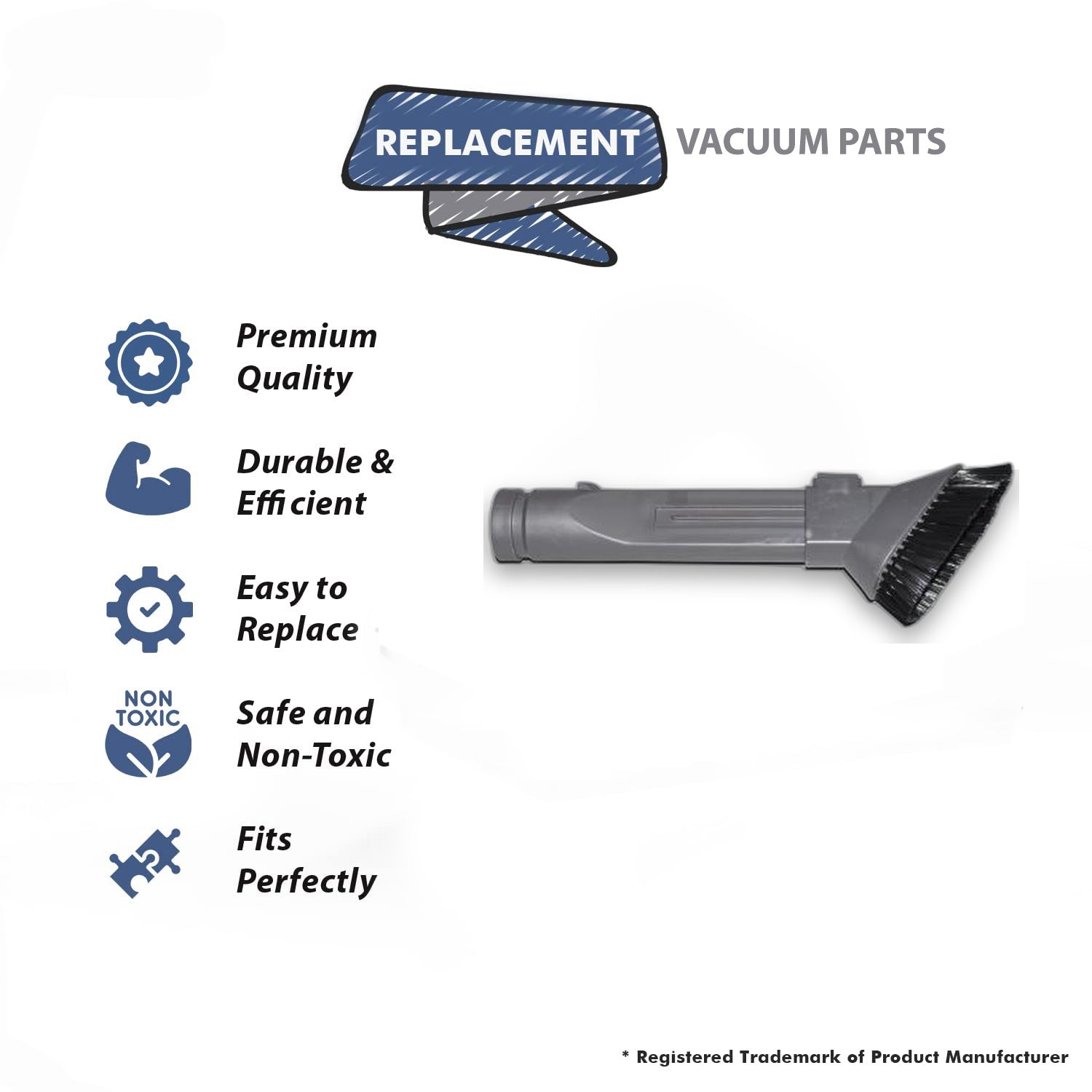 Topvacuumparts Replacement Part For Dyson 40, 41 Canister Vacuum Cleaner Combo Crevice Tool # compare to part 10-1809-09