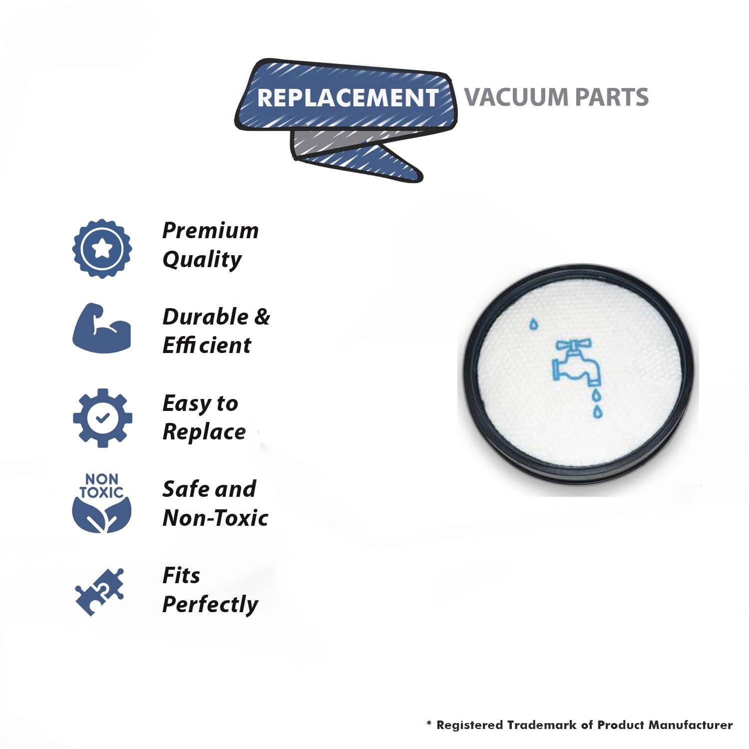 Topvacuumparts Replacement Part For Dyson Vaccum Cleaner Prefilter, DC18 Bagless, Washable # compare to part 10 2316 17