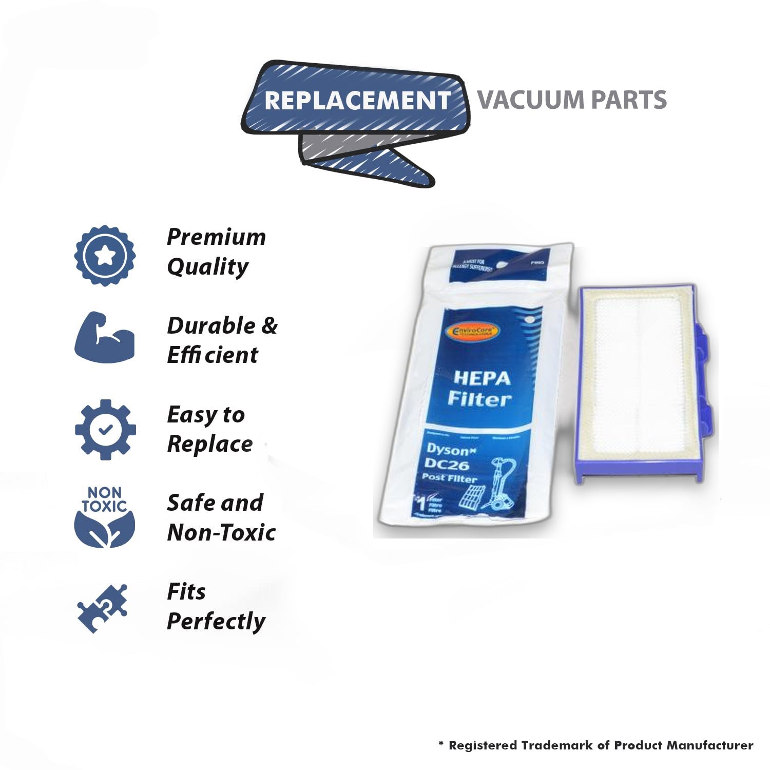 Topvacuumparts Replacement Part For Dyson DC26 Bagless Upright Vacuum Cleaner Hepa Filter # F995