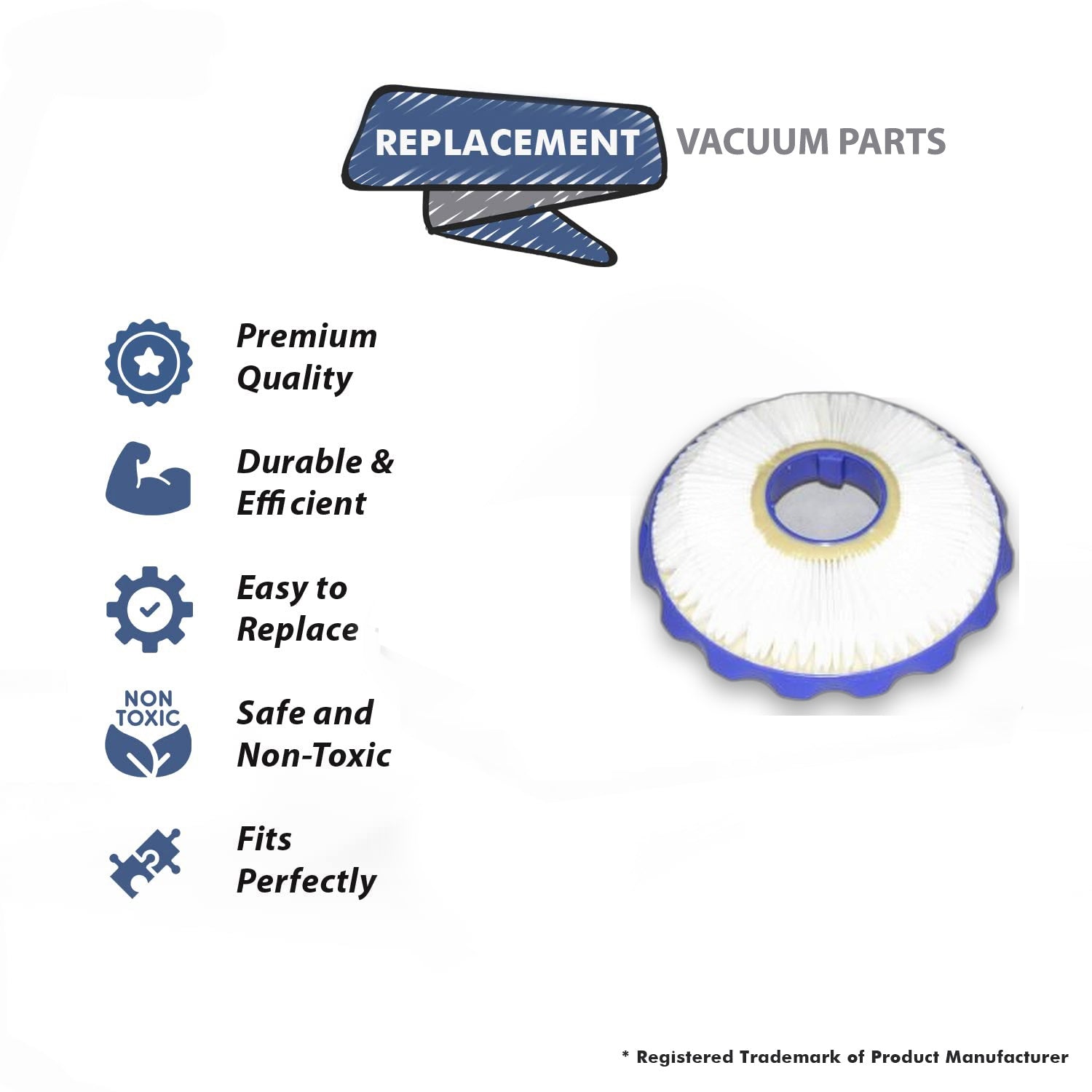 Topvacuumparts Replacement Part For Dyson Vaccum Cleaner Hepa DC40 Bagless Upright Filter # compare to part 10 2340 03