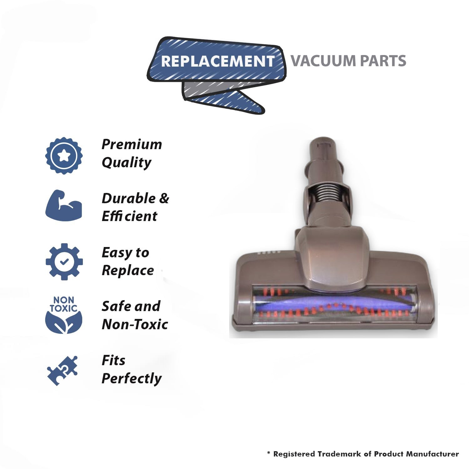 Topvacuumparts Replacement Part For Dyson DC59 ANIMAL, SV09,DC62 CORDLESS vacuum cleaner MOTORIZED Power Nozzle # Compare to part 10-4812-08