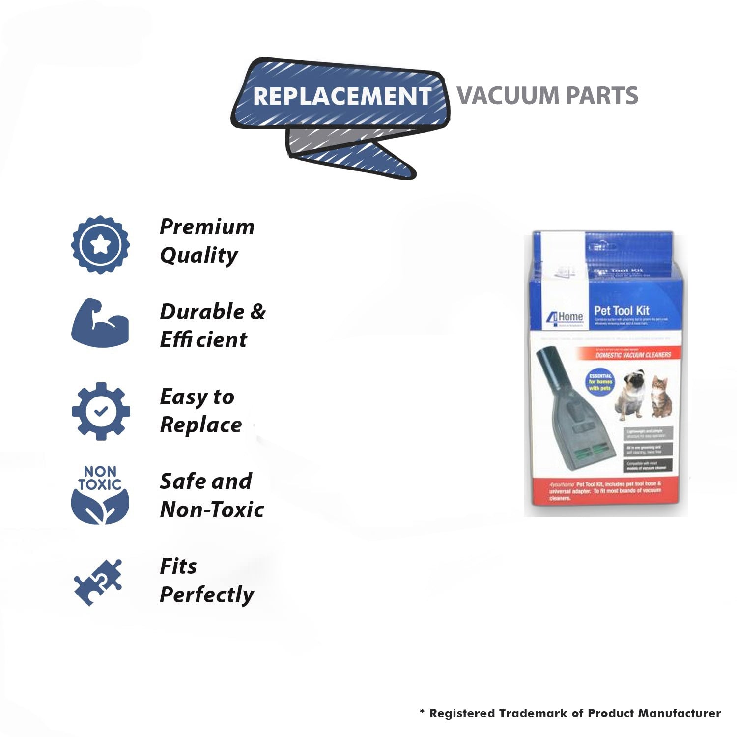 Topvacuumparts Replacement Part For Dyson Vacuum Cleaner Pet Grooming Kit # Compare To Part 15-1000-14