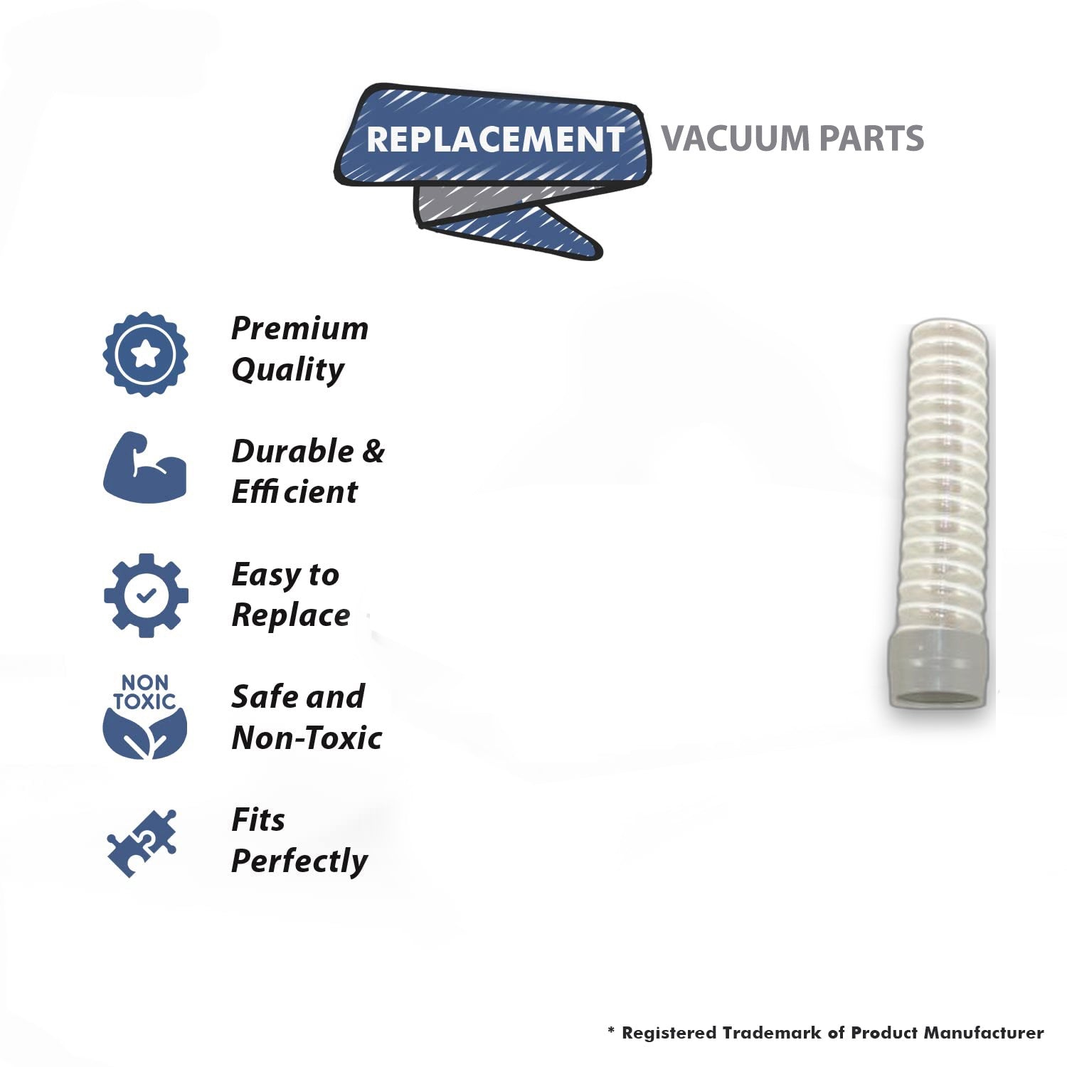 Topvacuumparts Replacement Part For Dyson Dc04 Dc07 Dc14 Dc33 Vacuum Cleaner Internal Lower Hose # compare to part 10-6200-01