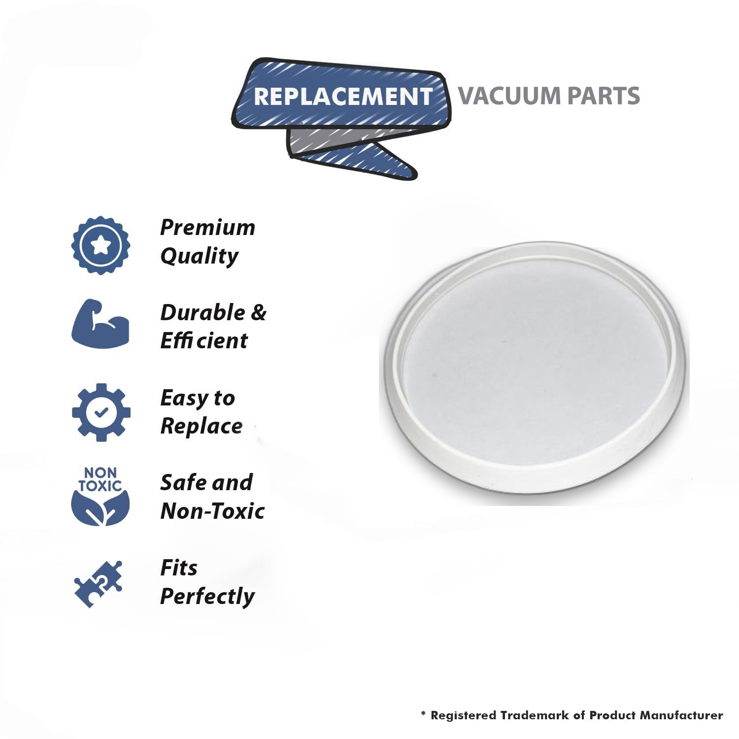 Topvacuumparts Replacement Part For Proteam Vacuum Tetra Seal for Fit Super Coach Vac, Coach Vac, Mega Vac, Super Quarter Vac, Quarter Vac