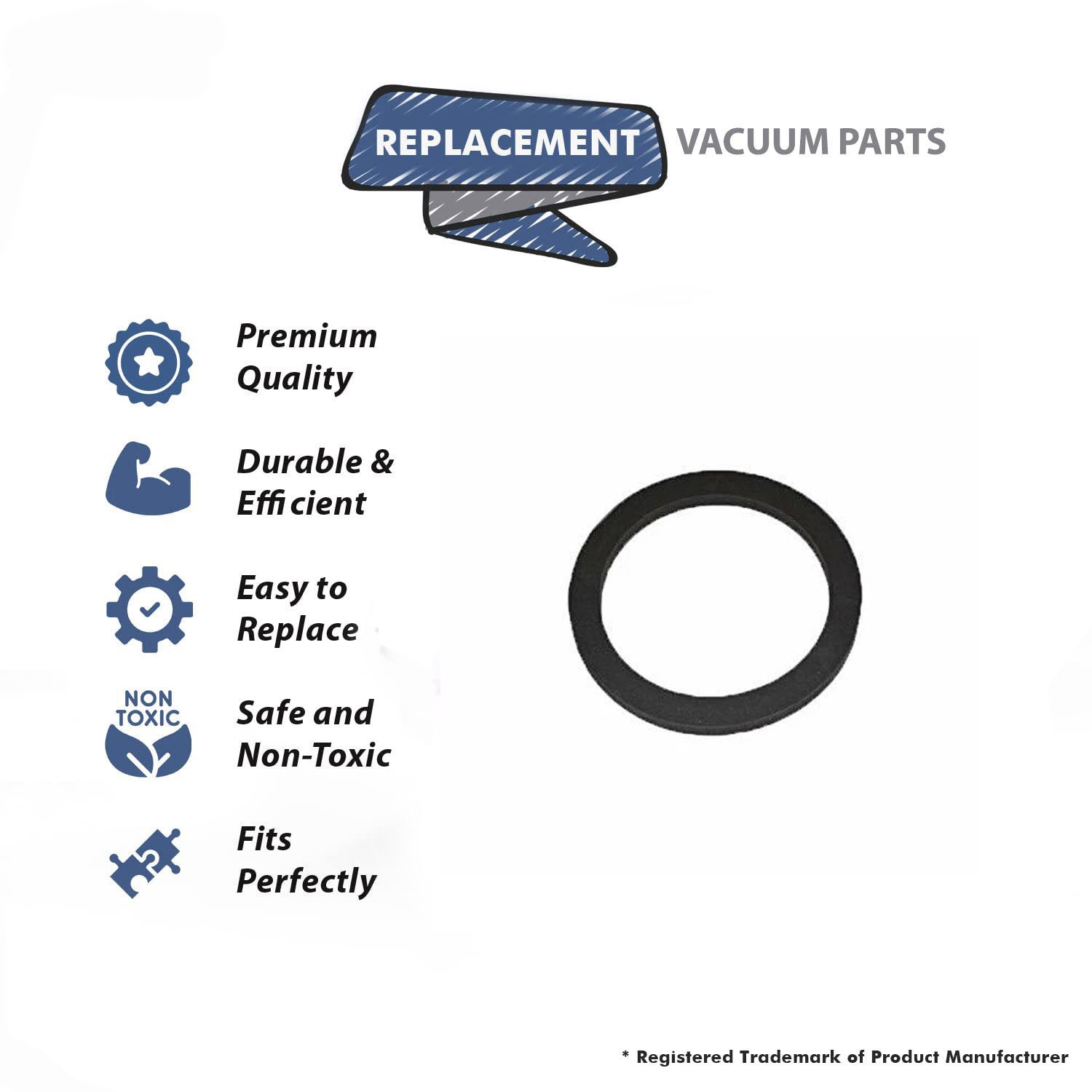 Topvacuumparts Replacement Part For Fits For Titan TCS5525,TCS8575 Central Vacuum Motor Gasket # 8133